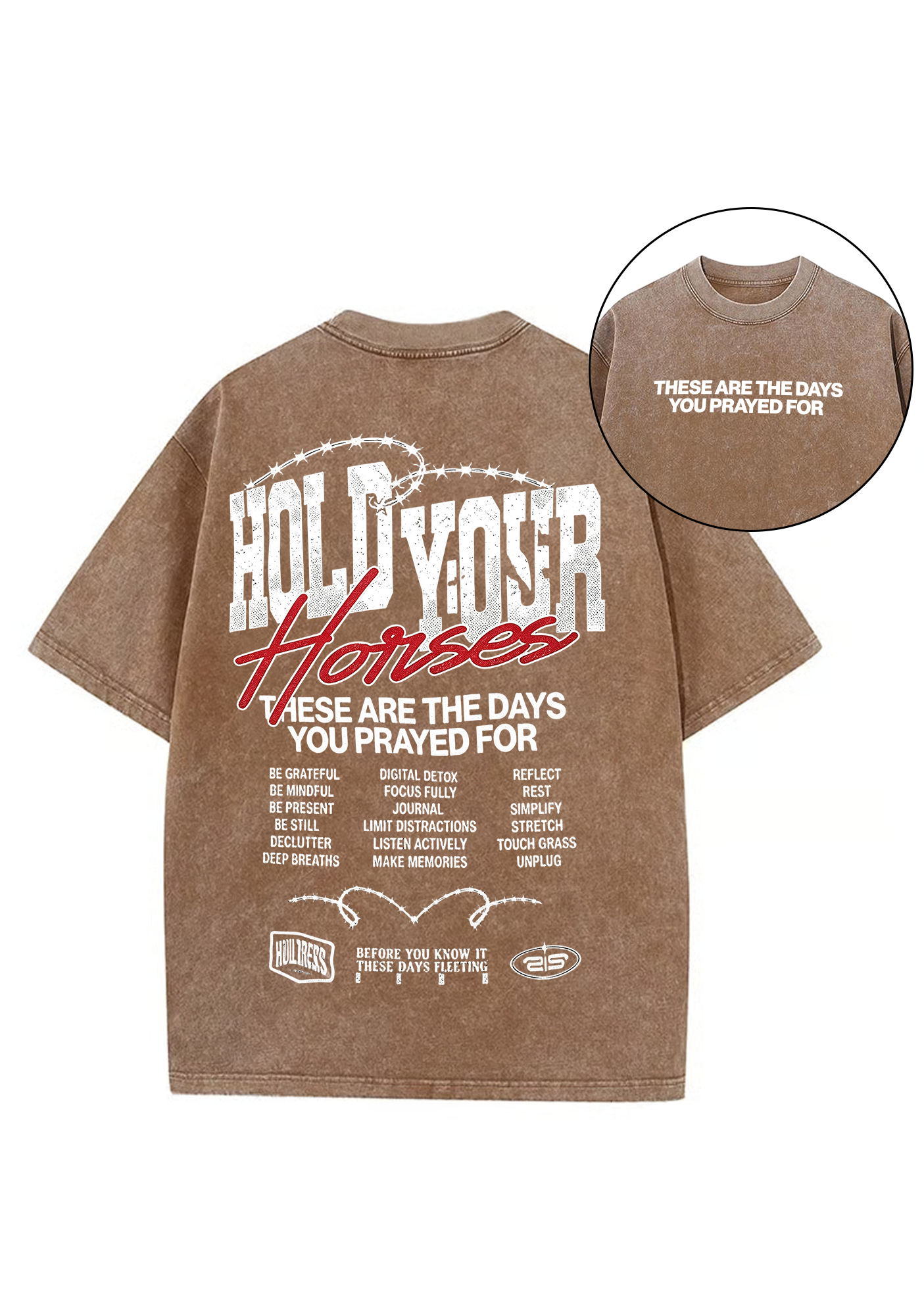 Hold Your Horses Washed Tee