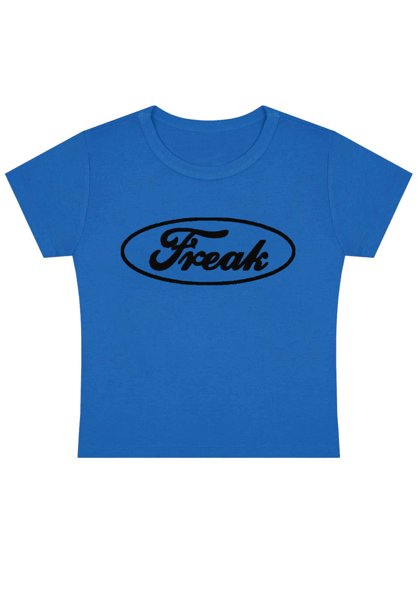 Oval Freak Y2K Baby Tee