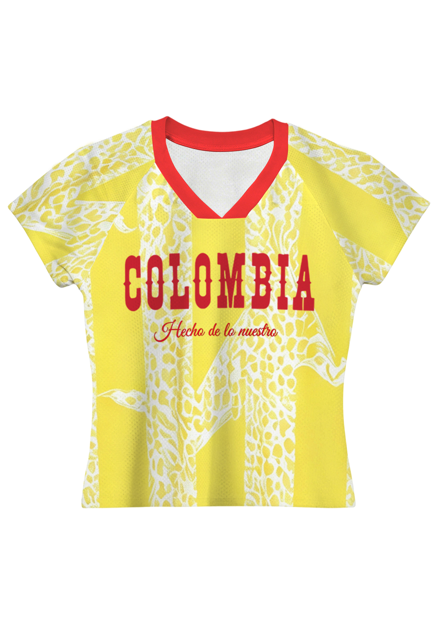 Vibrant Yellow Leopard Striped Baby Tee
