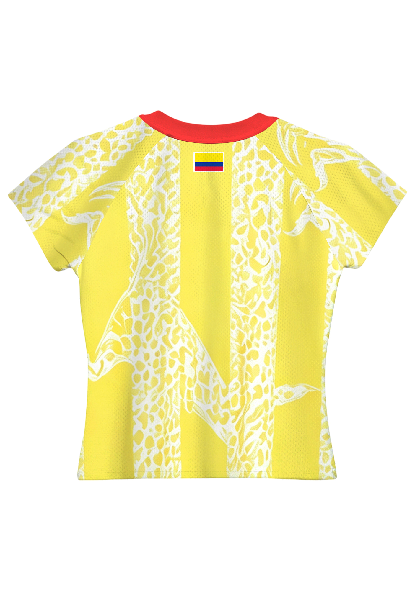 Vibrant Yellow Leopard Striped Baby Tee