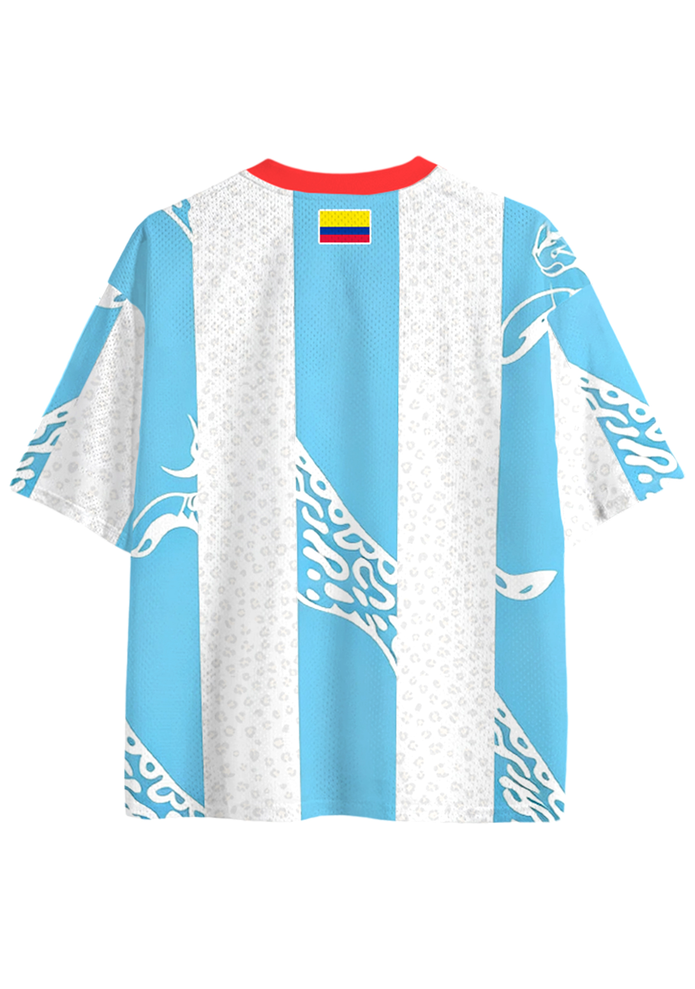 Colombia Leopard Striped Mesh Jersey Shirts