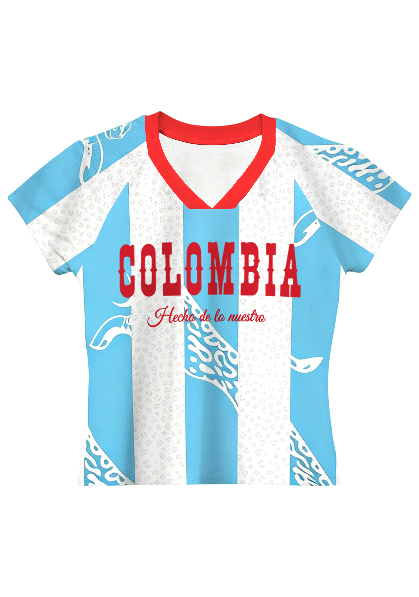 Colombia Leopard Striped Baby Tee