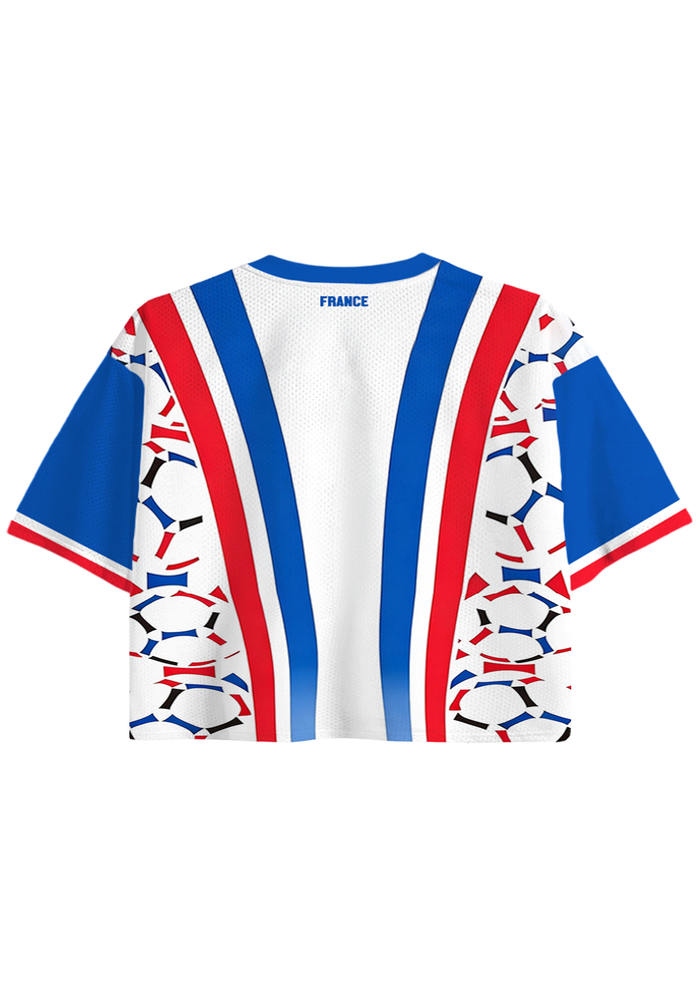France 98 Rooster Mascot Cropped Jersey Shirt