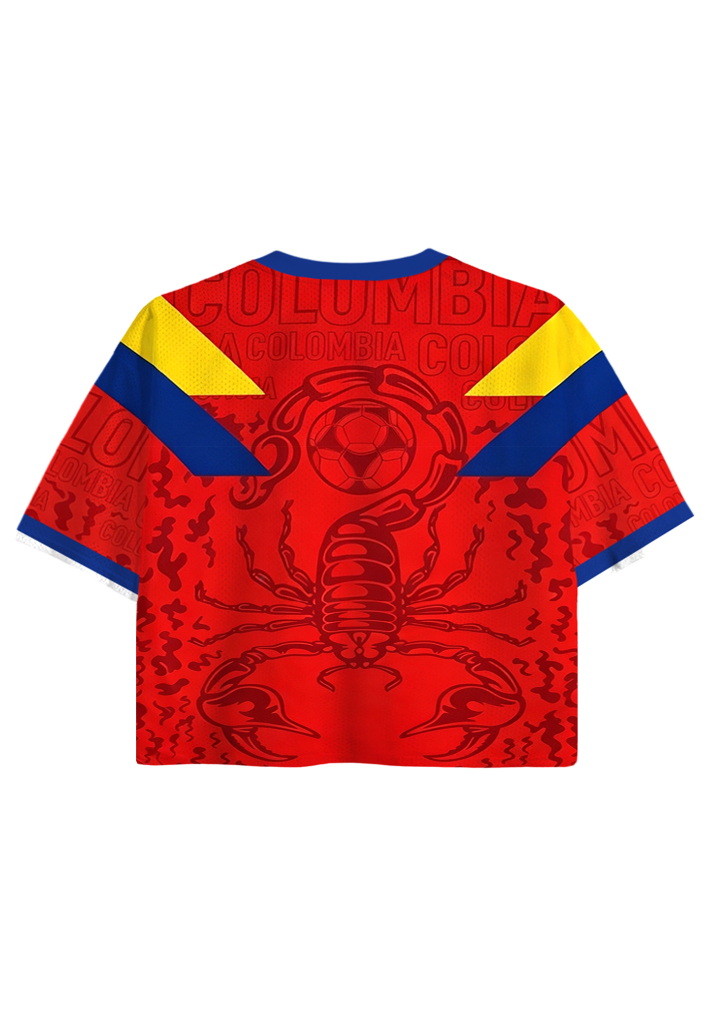 Carlos Valderrama El Pibe Colombia Cropped Jersey Shirt
