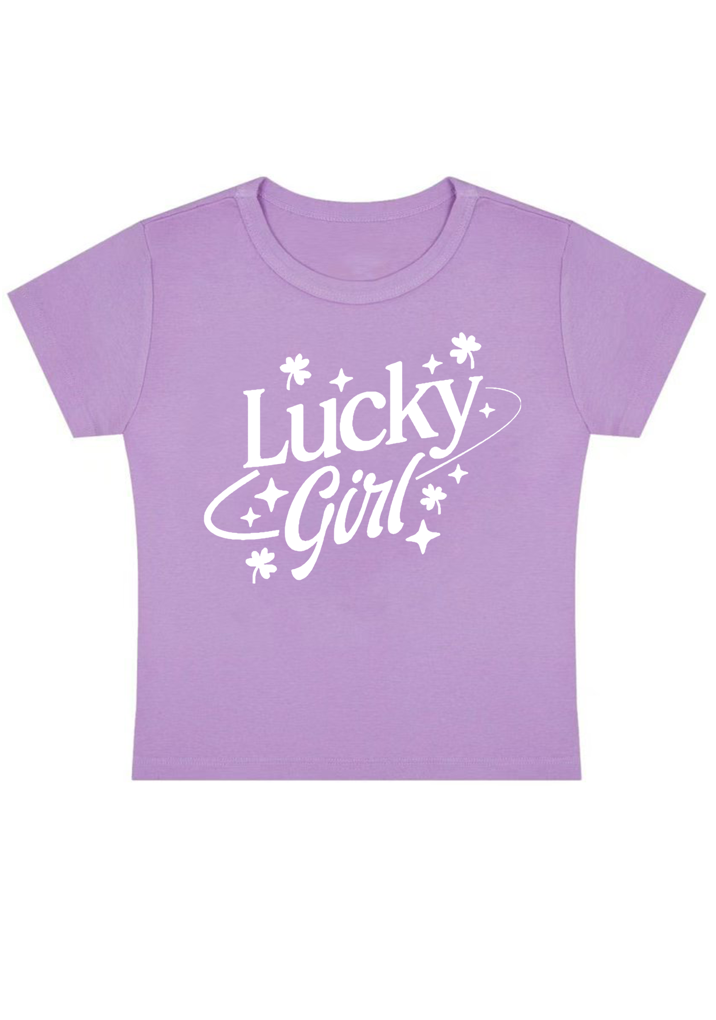 Lucky Girl Y2K Baby Tee