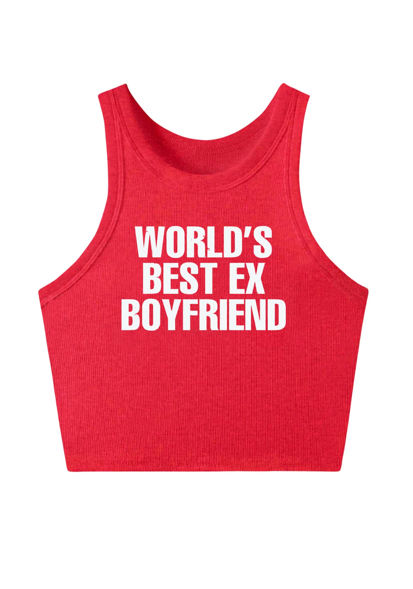 World's Best Ex Boyfriend Y2K Crop Tank Top