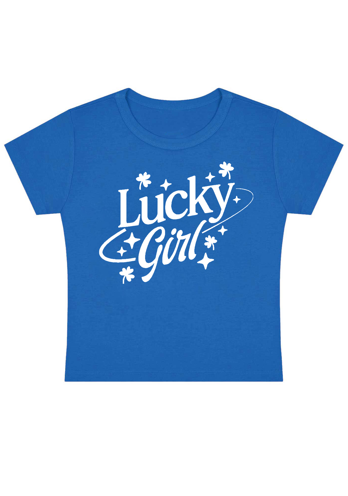 Lucky Girl Y2K Baby Tee