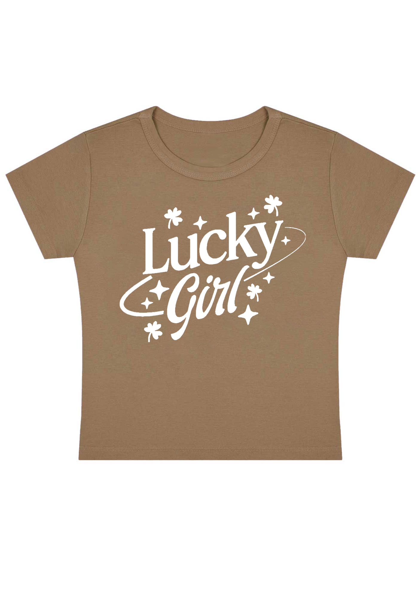 Lucky Girl Y2K Baby Tee
