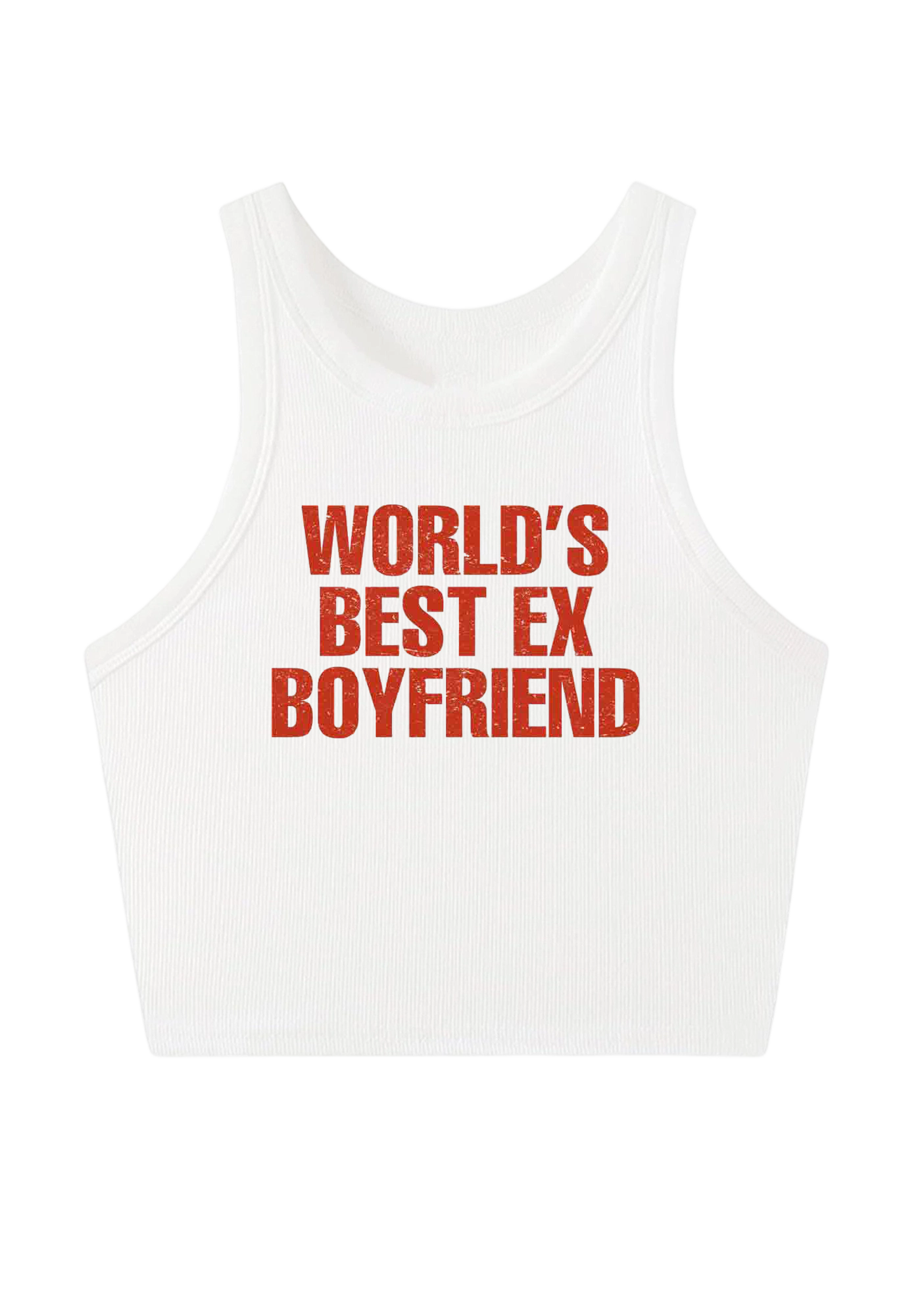 World's Best Ex Boyfriend Y2K Crop Tank Top