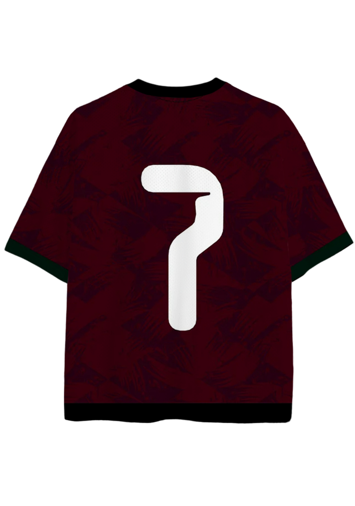 Portugal #7 Burgundy Mesh Jersey Shirts