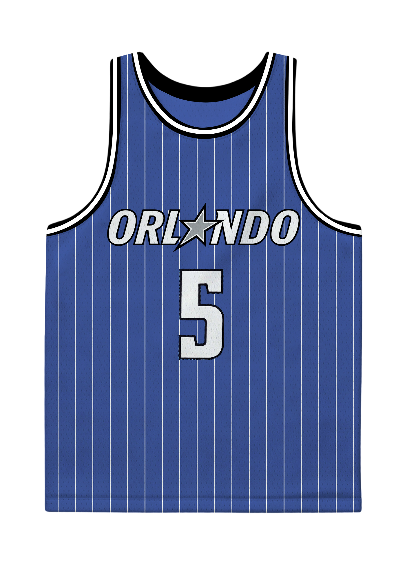 Orlando Magic #5 Graphic Mesh Basketball Tank Top