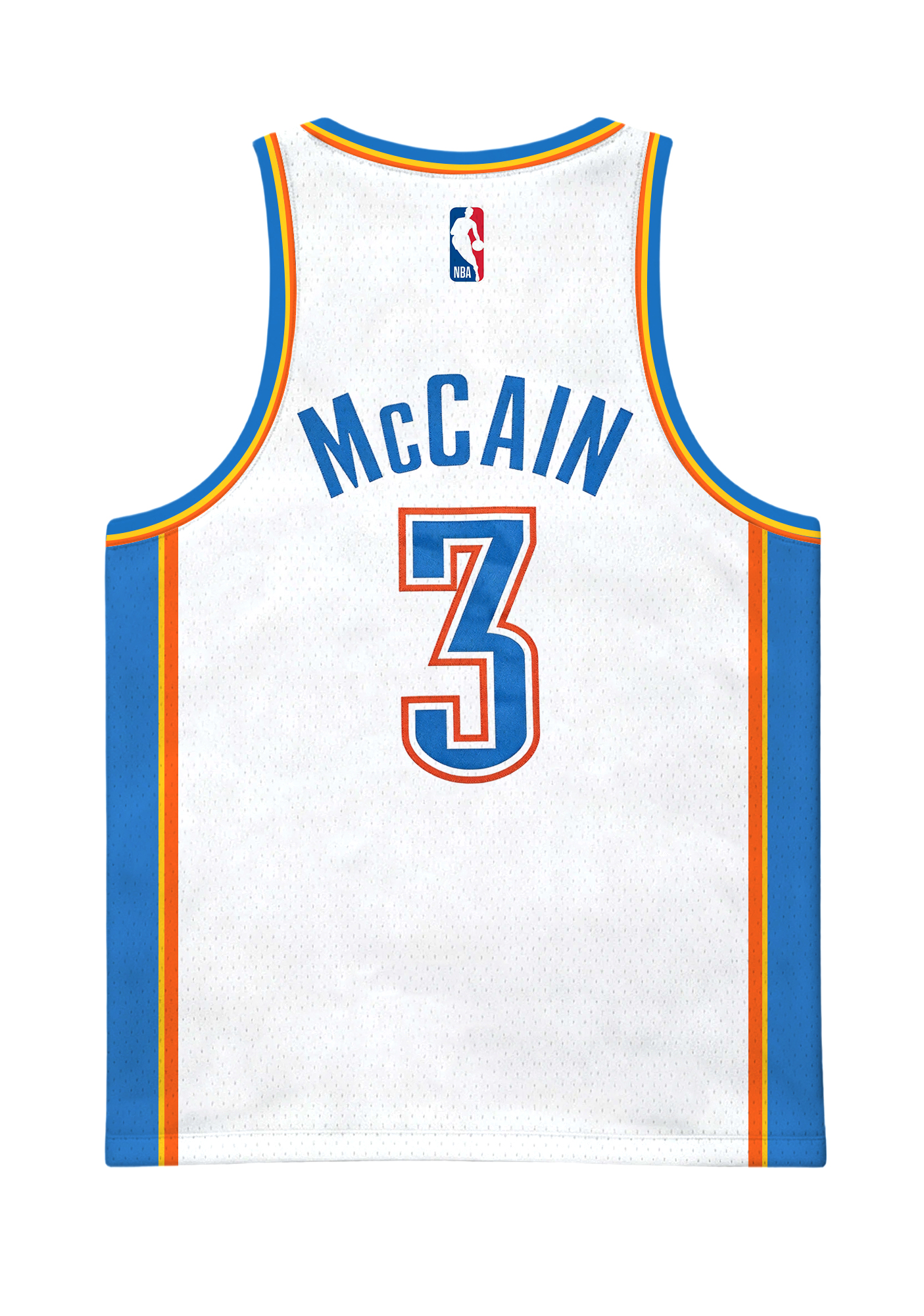Oklahoma City Thunder #3 Graphic Mesh Basketball Tank Top