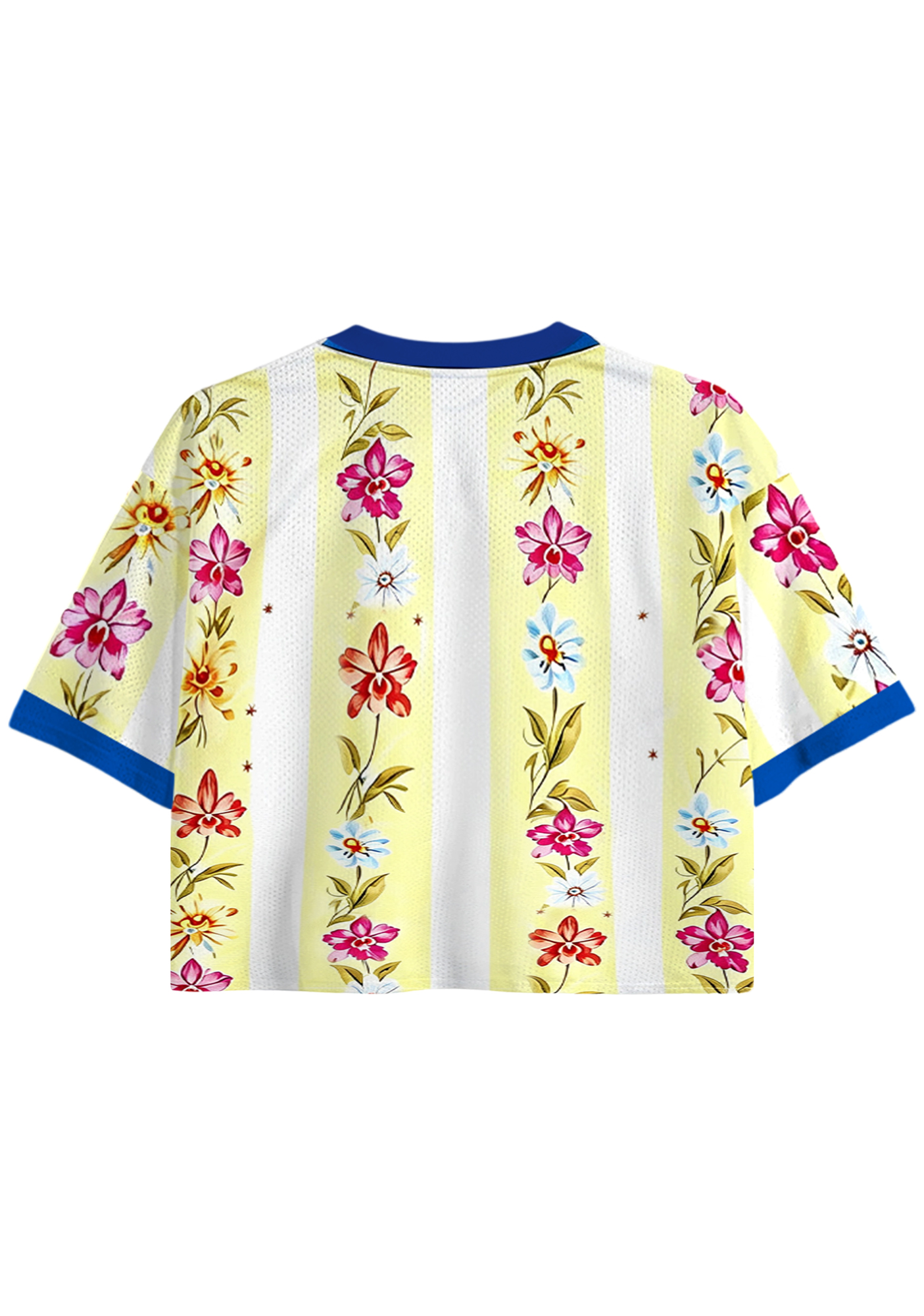 Colombia Tropical Folk Art Cropped Jersey Shirt