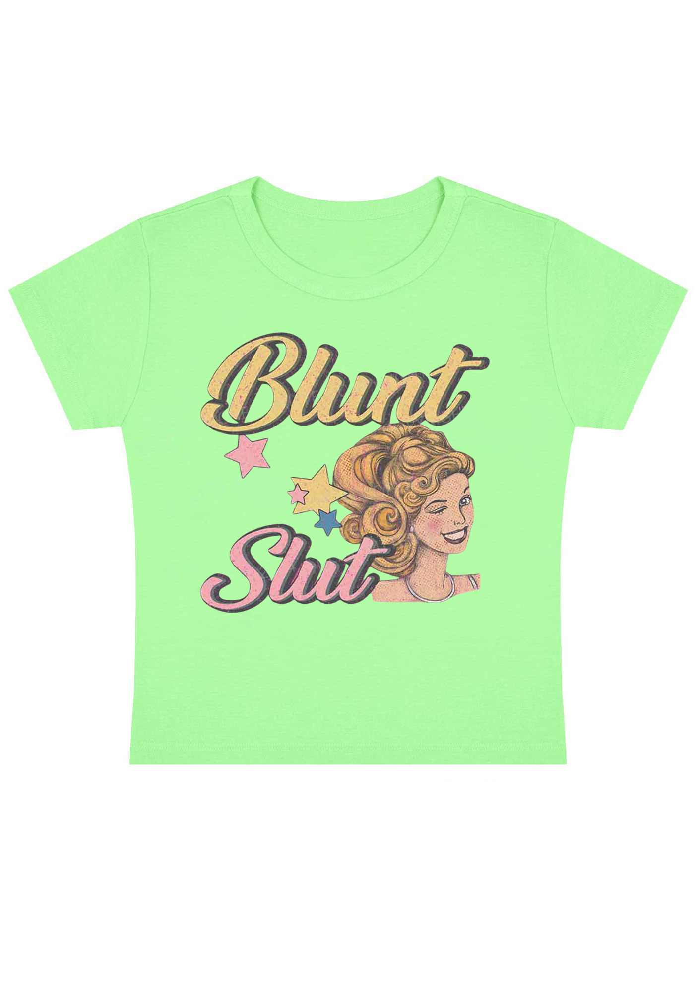 Blunt Slxt Y2K Baby Tee