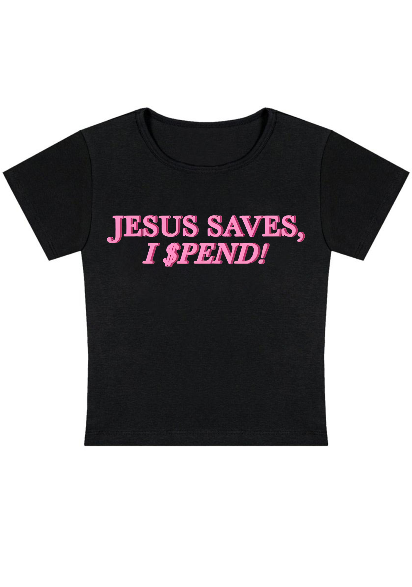 Jesus Saves Y2K Baby Tee