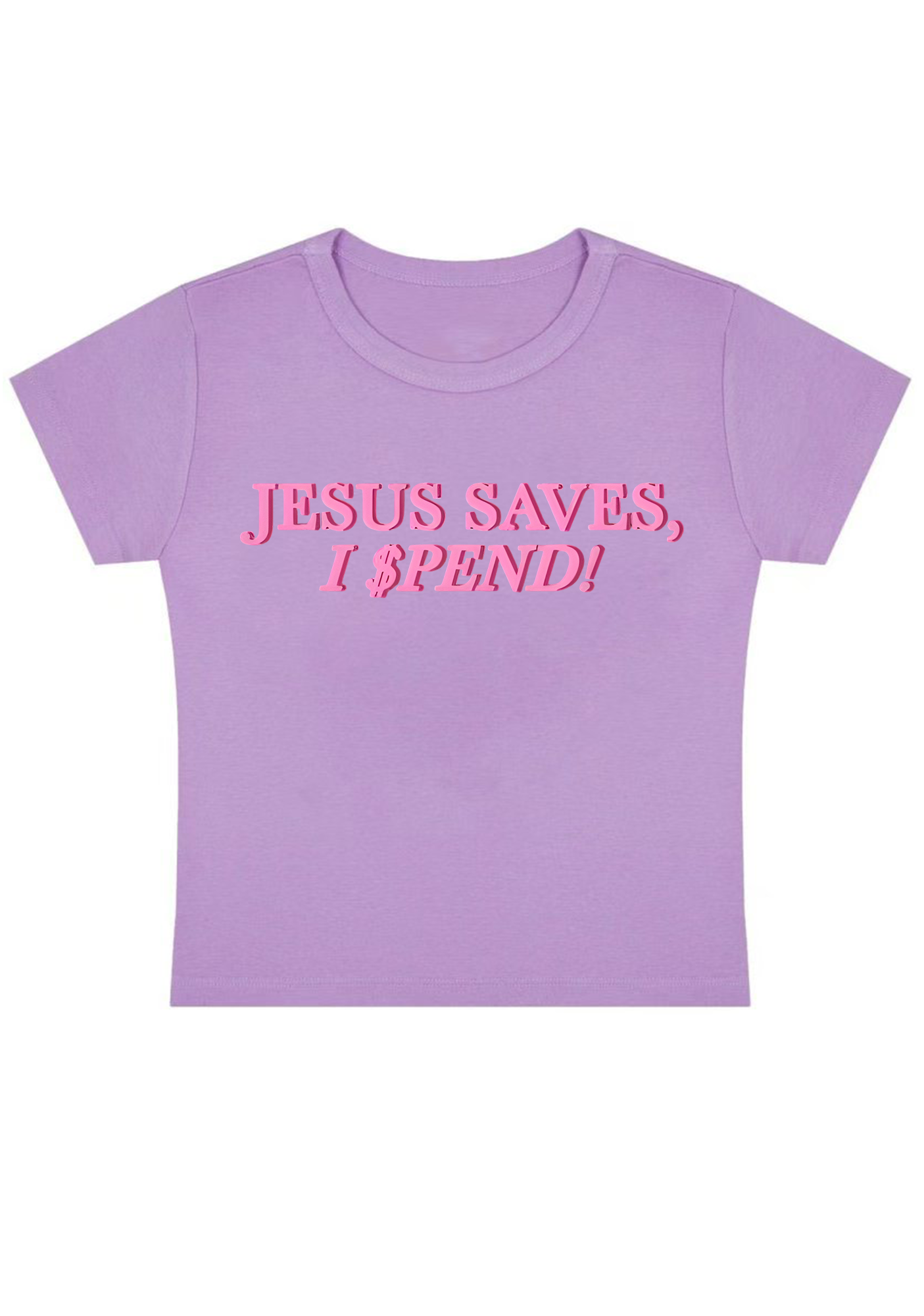 Jesus Saves Y2K Baby Tee