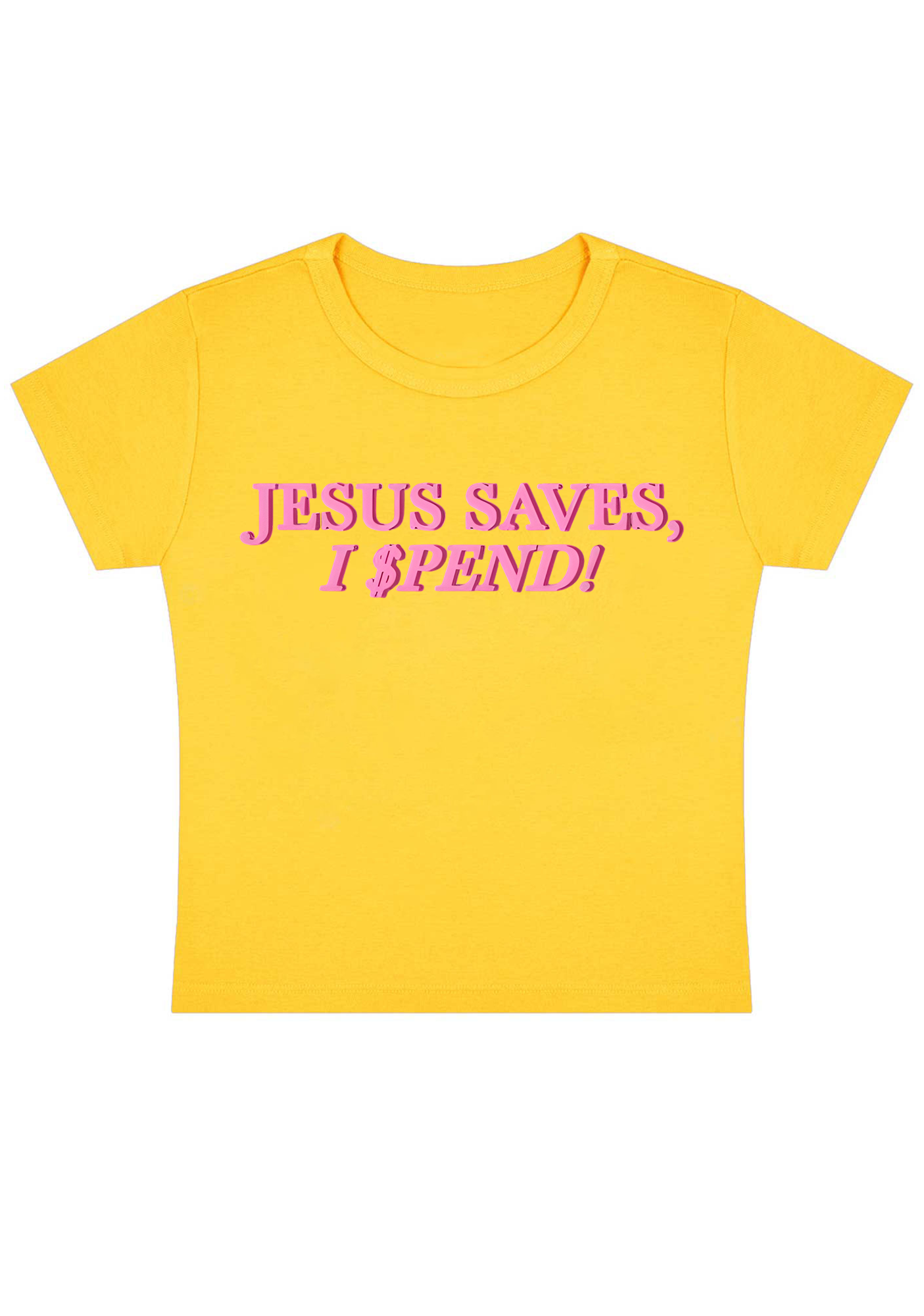 Jesus Saves Y2K Baby Tee