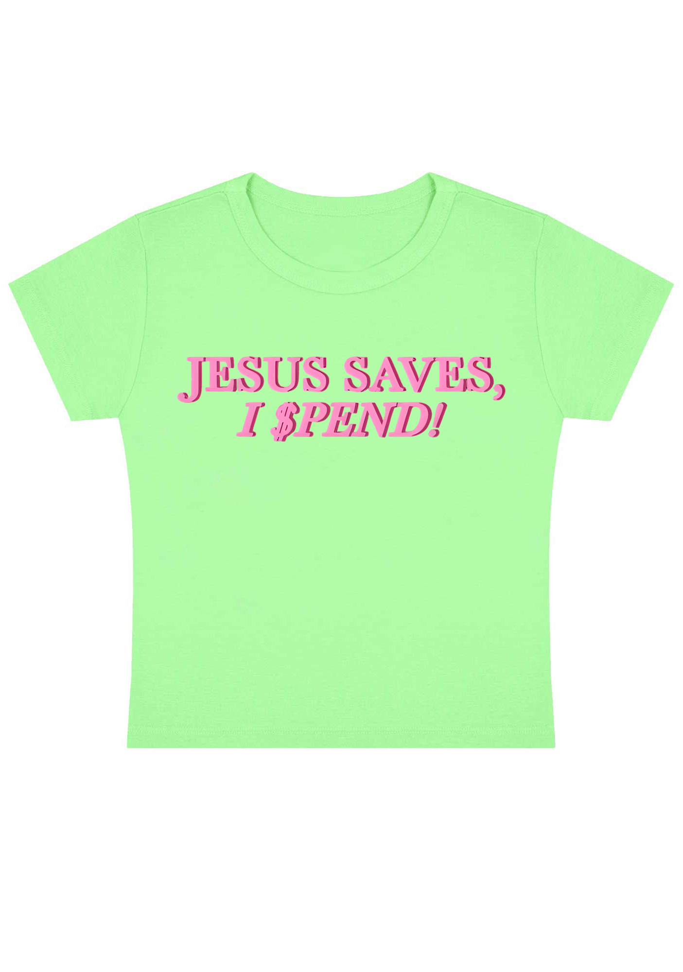 Jesus Saves Y2K Baby Tee