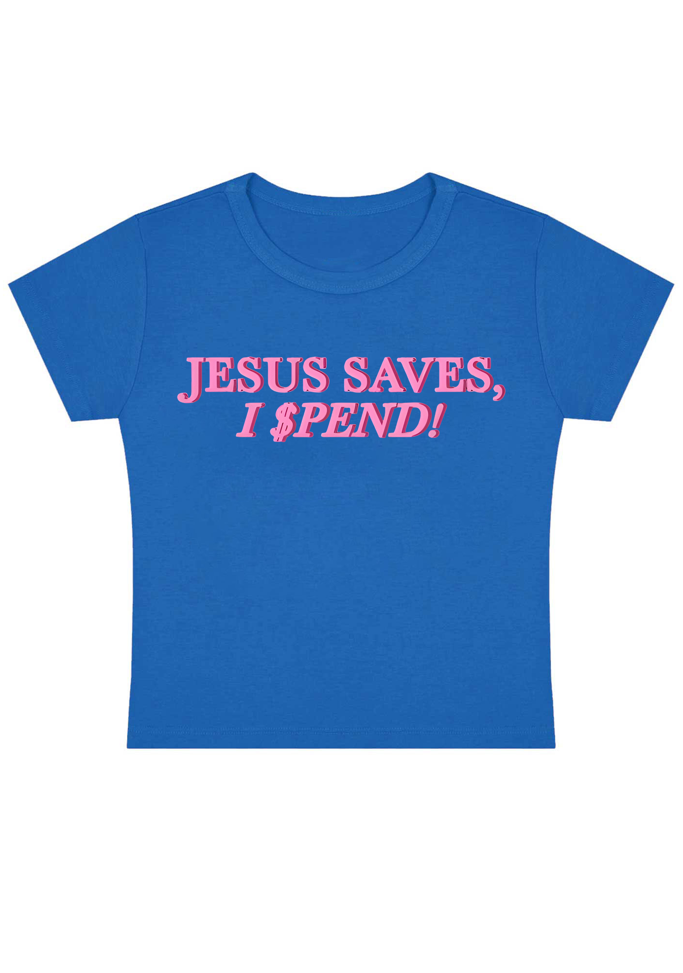 Jesus Saves Y2K Baby Tee