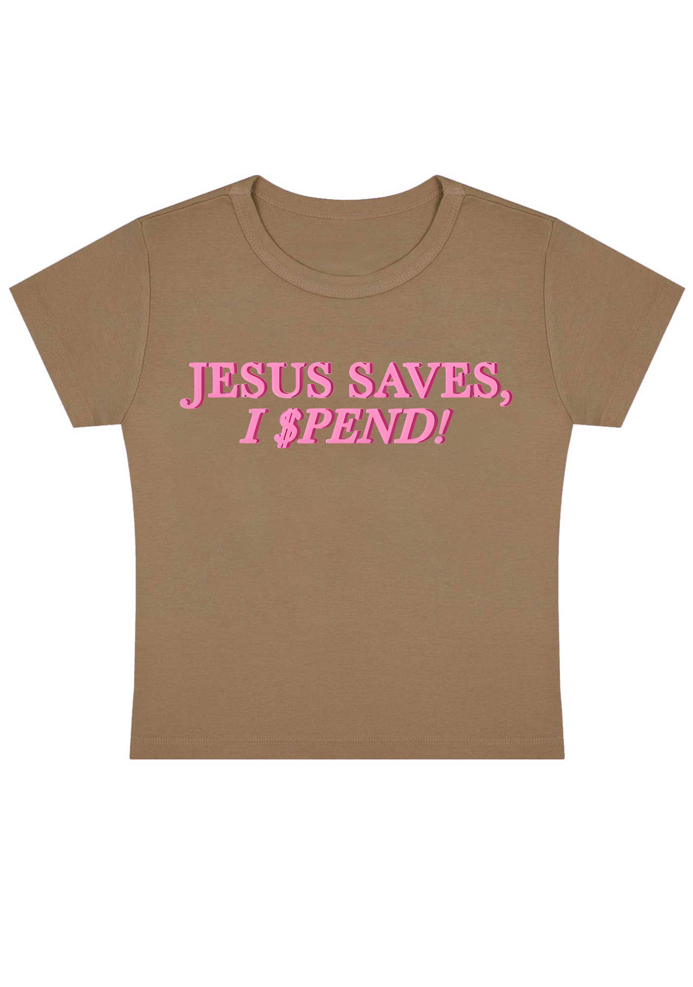 Jesus Saves Y2K Baby Tee