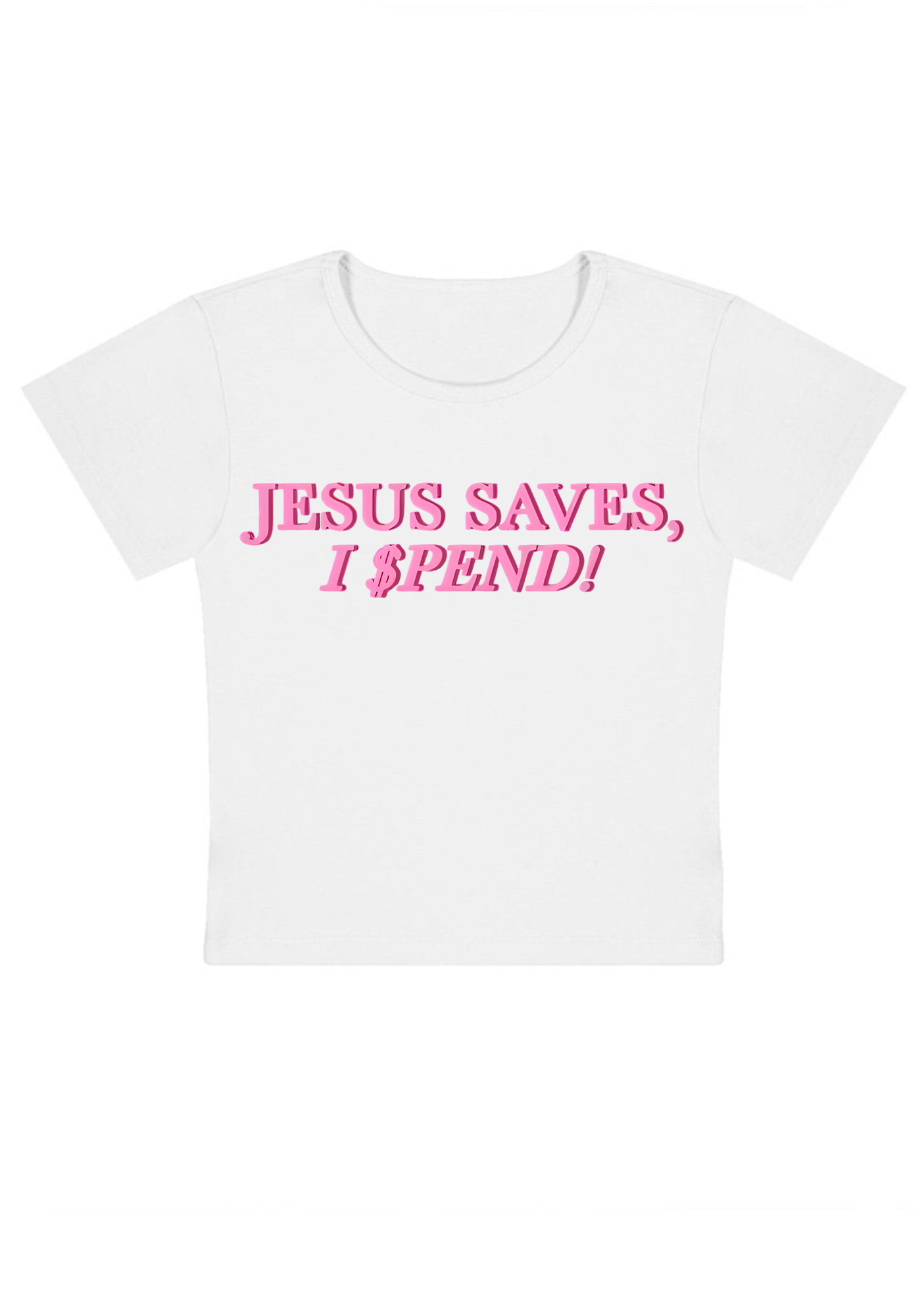 Jesus Saves Y2K Baby Tee