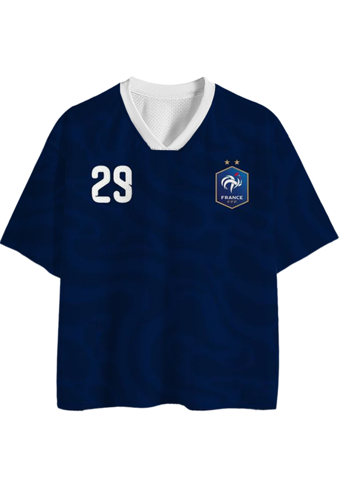 Score Big in This France-Inspired Mesh Jersey Shirts