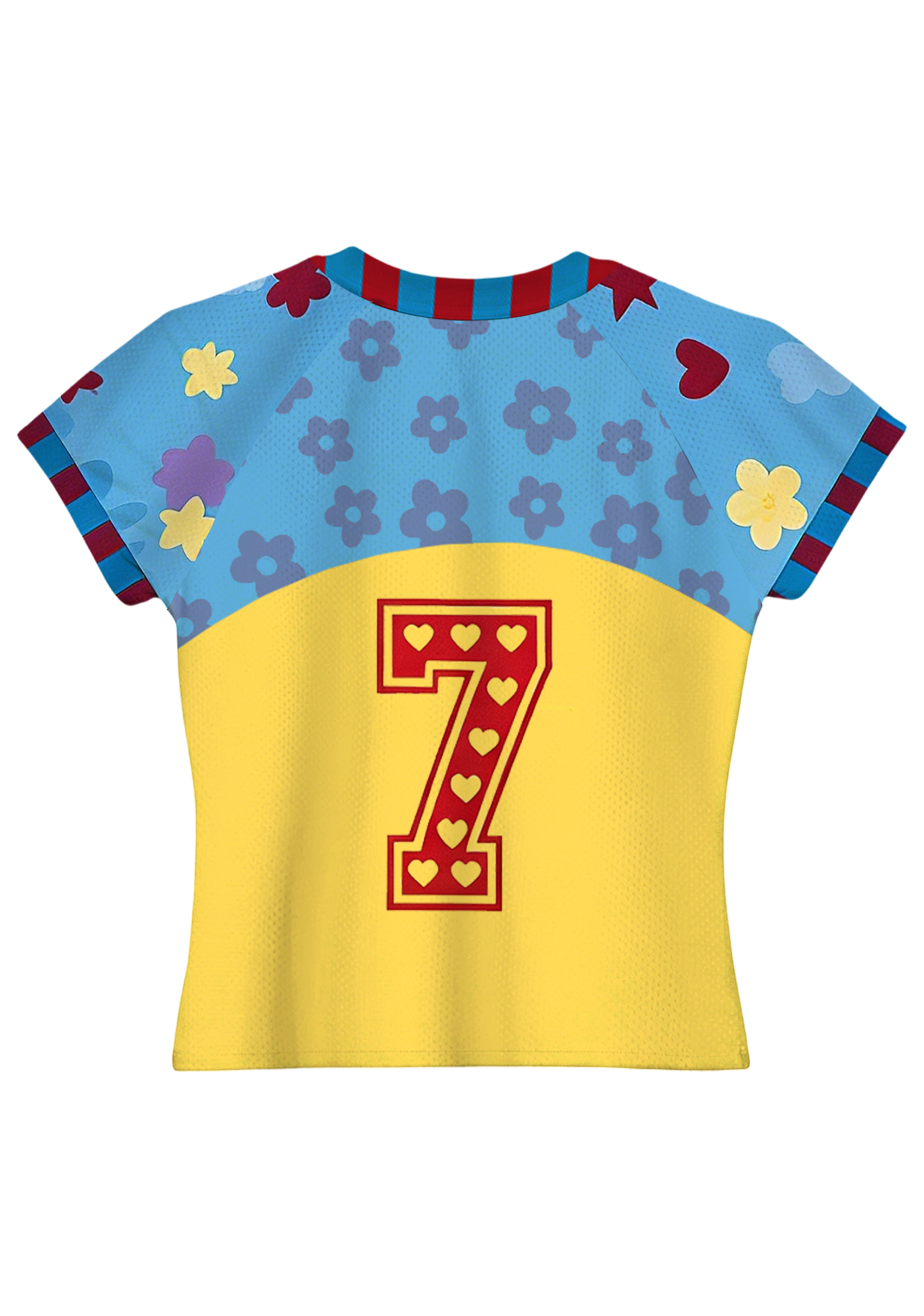 Cute Star Daisy Color Block Colombia Baby Tee