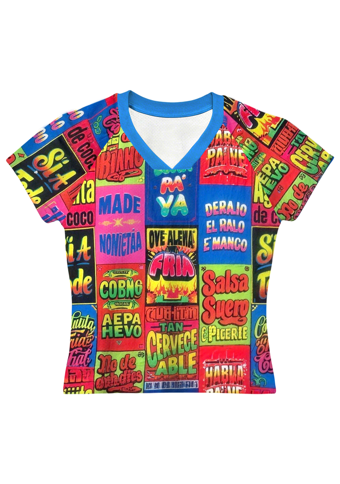 Tropical Summer Graffiti Baby Tee