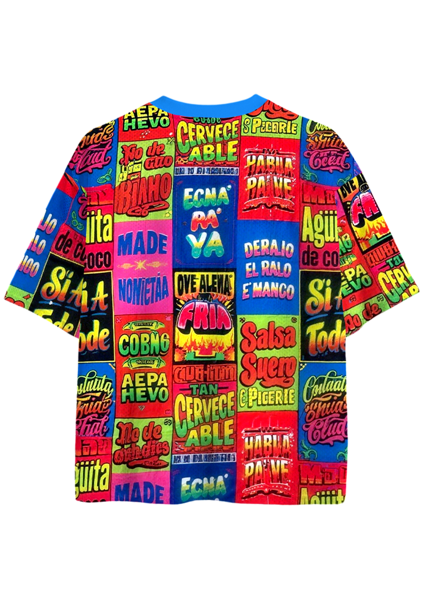 Tropical Summer Graffiti Mesh Jersey Shirts