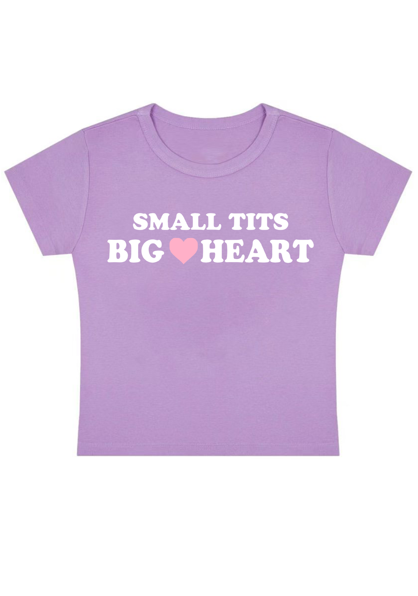 Small Tits Big Heart Y2K Baby Tee