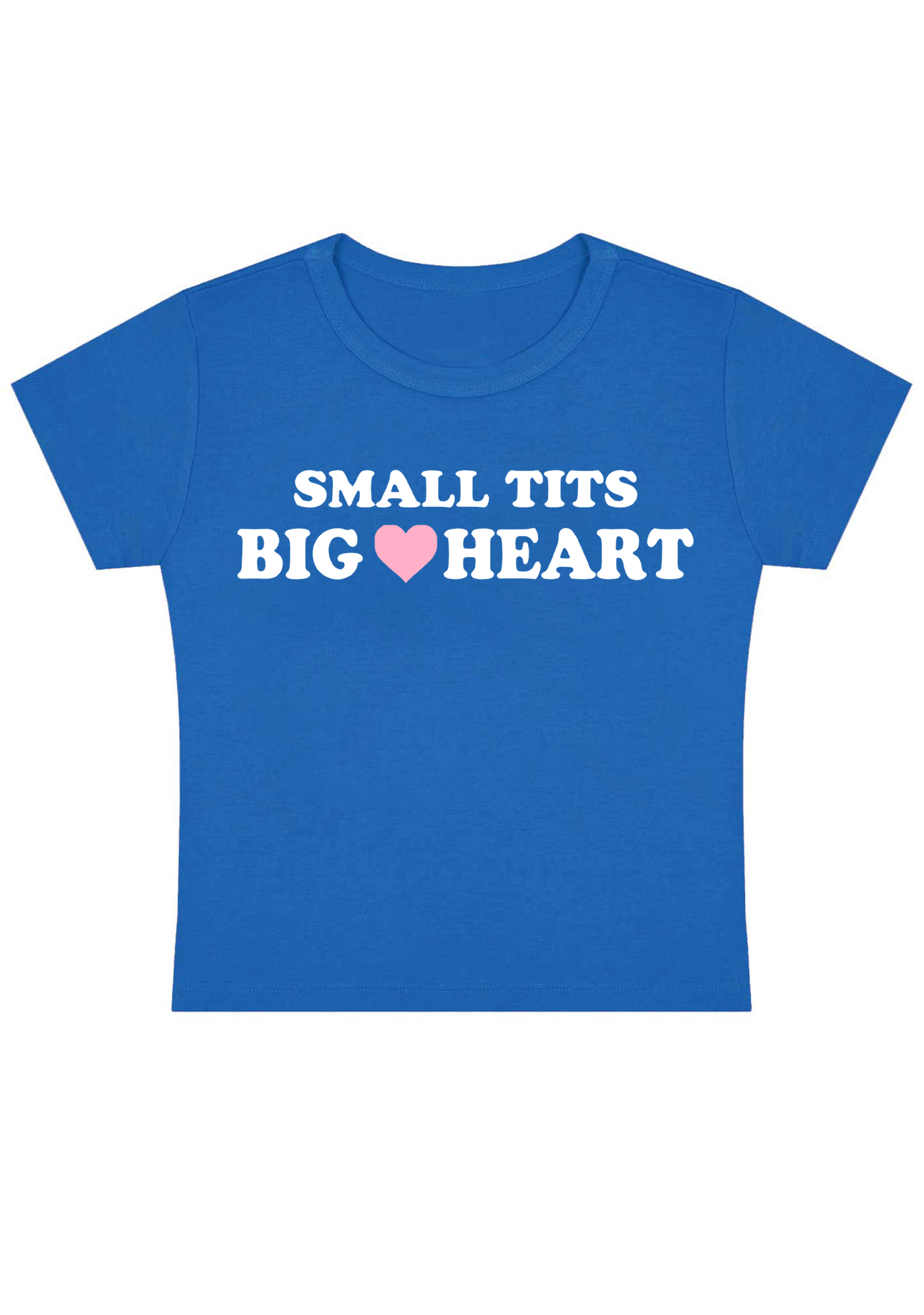 Small Tits Big Heart Y2K Baby Tee