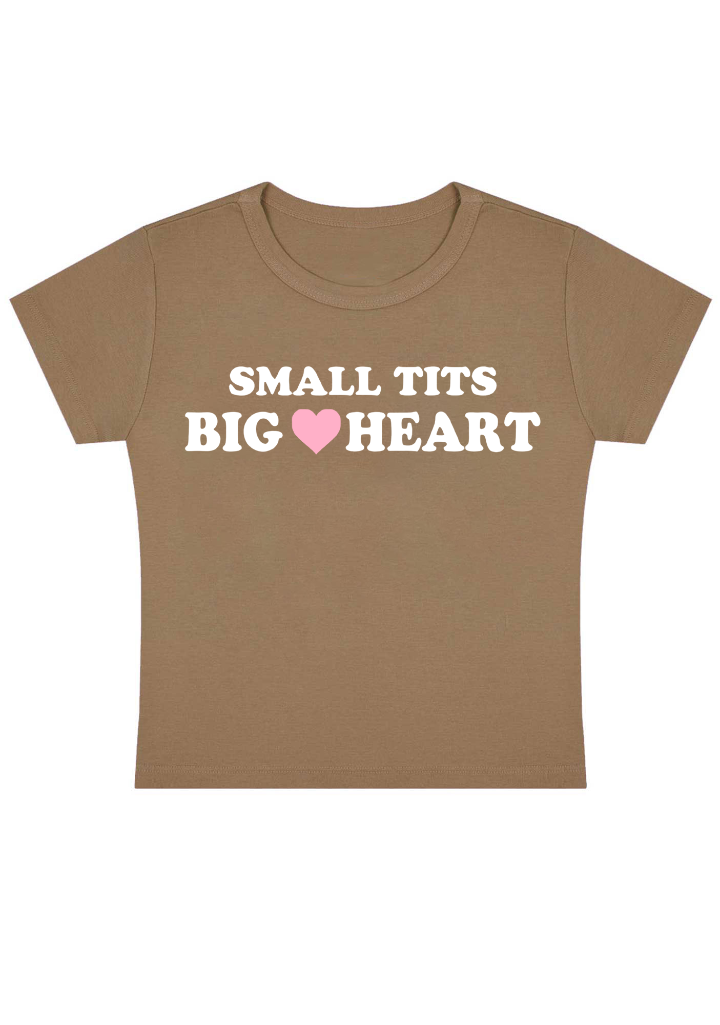 Small Tits Big Heart Y2K Baby Tee