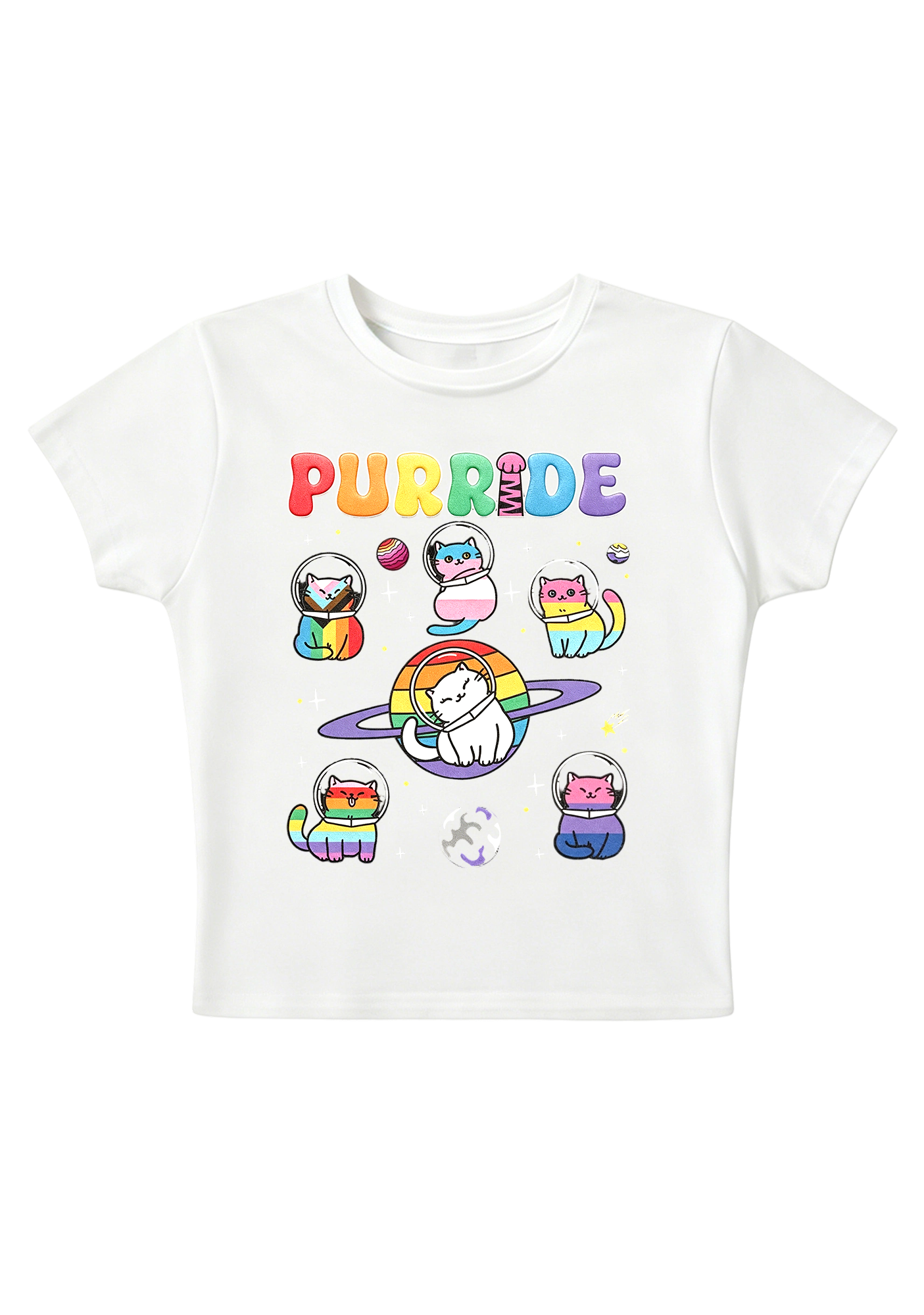 [Copy]Fruity Pride Orange Y2K Baby Tee