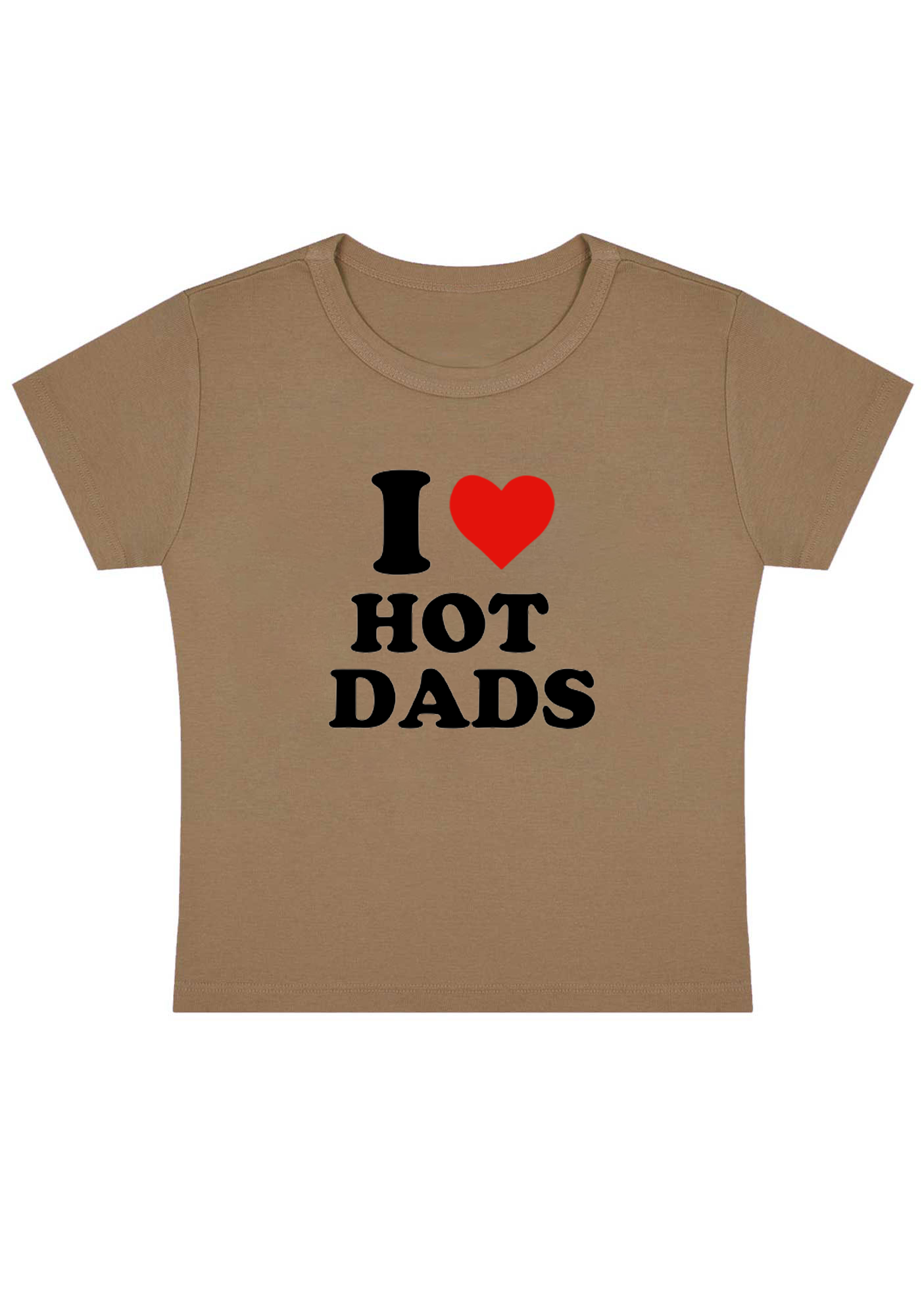 I Love Hot Dads Y2K Baby Tee