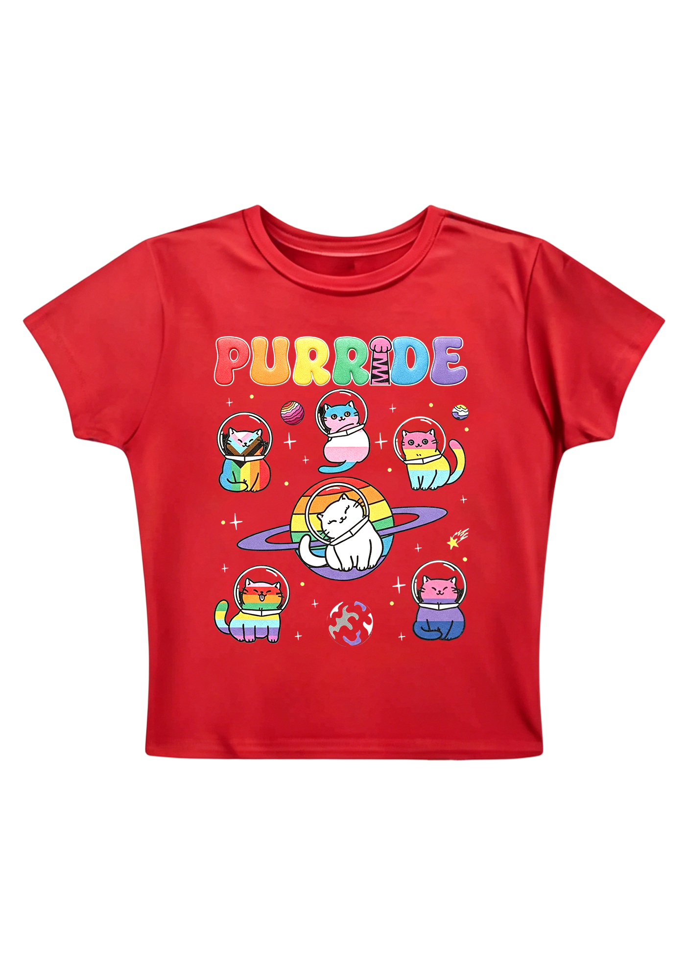 [Copy]Fruity Pride Orange Y2K Baby Tee