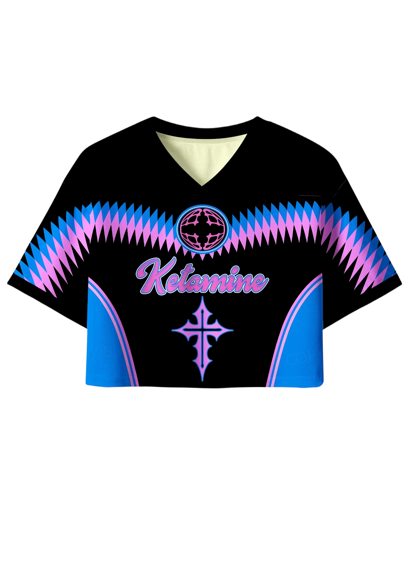 Ketamine Y2K Crop Sport Jersey Shirts