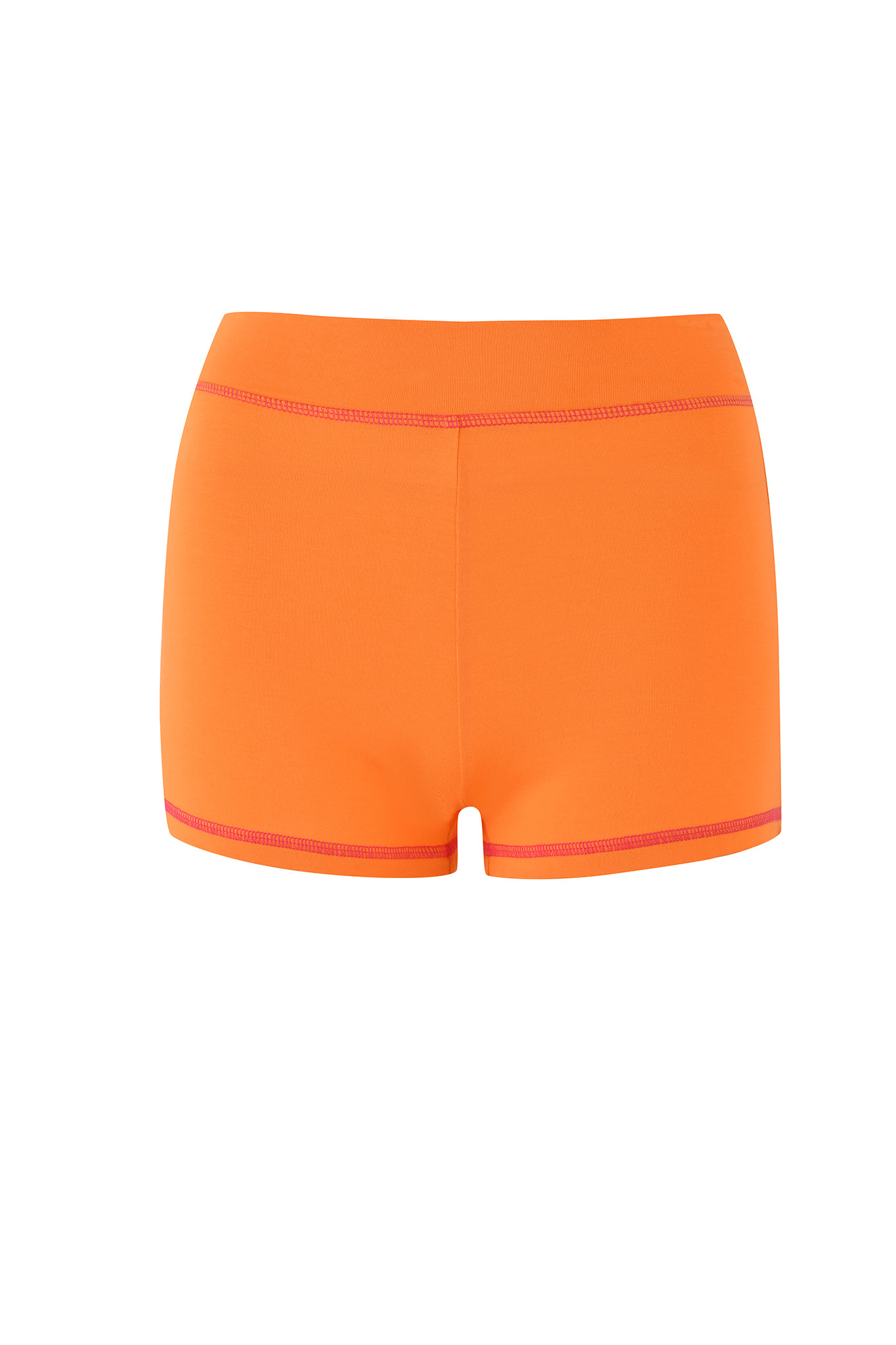 Women's Orange Baddie Booty Shorts