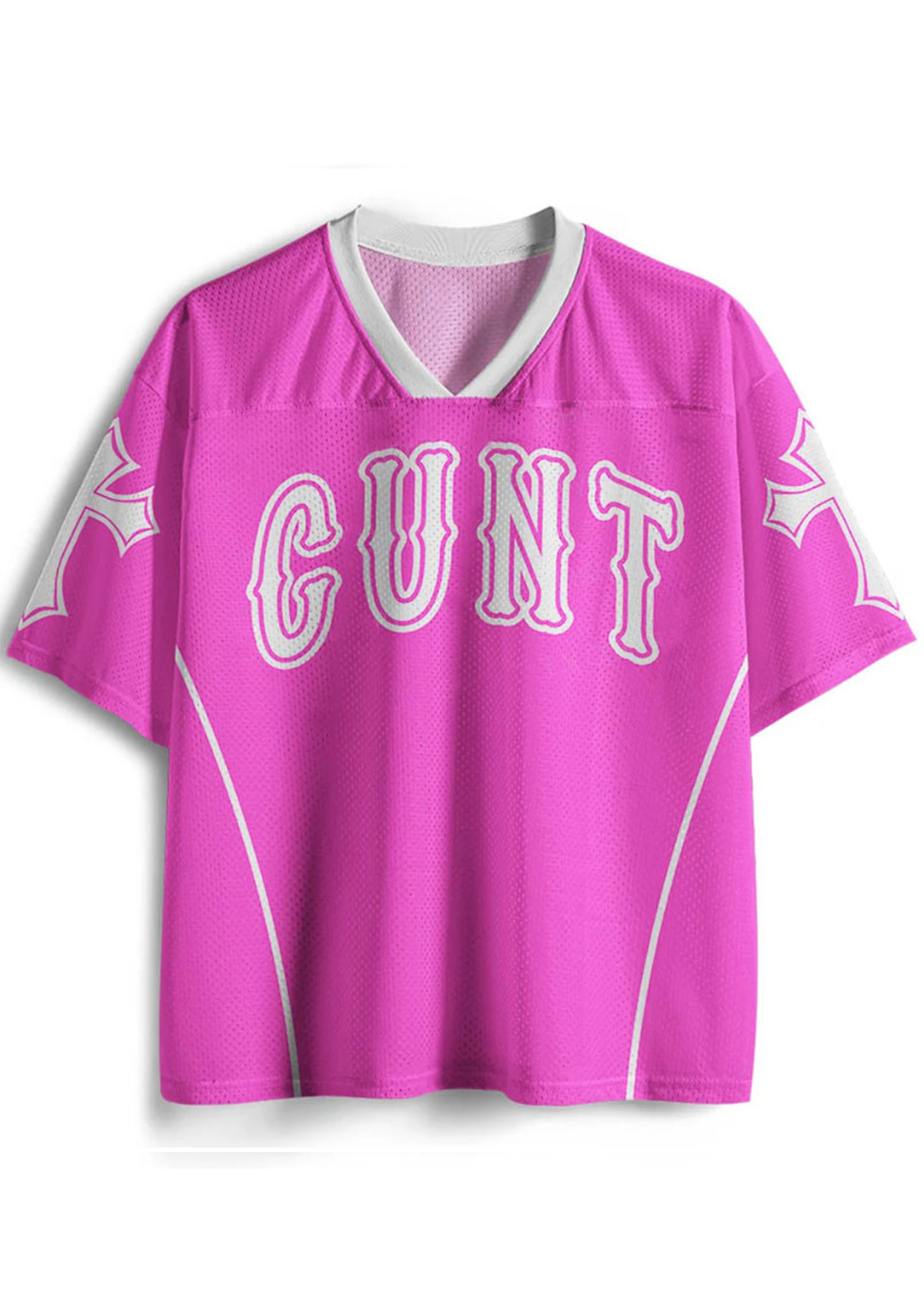Cunt Y2K Crop Sport Jersey Shirts