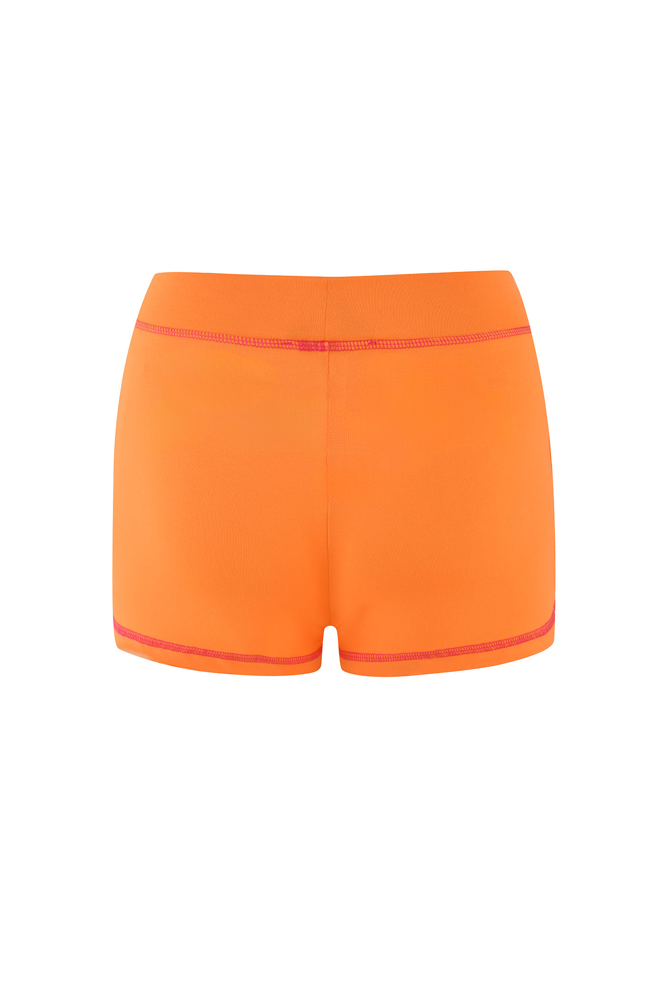 Women's Orange Baddie Booty Shorts