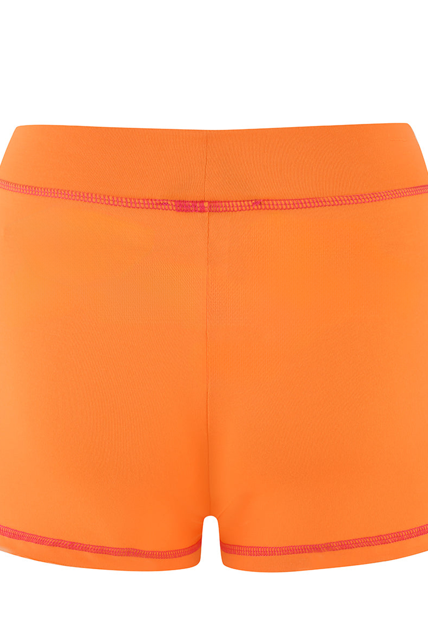 Women's Orange Baddie Booty Shorts