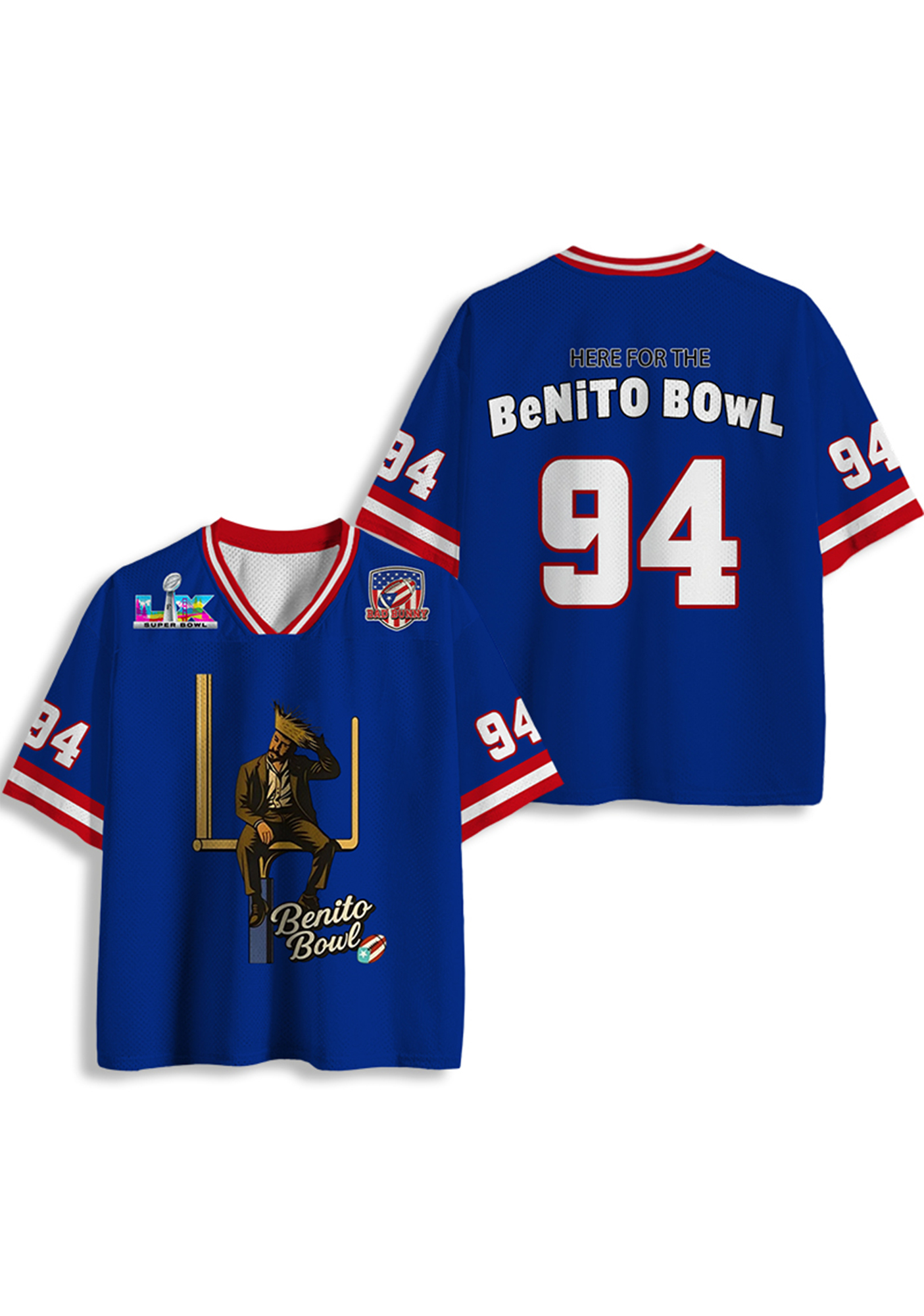 Benito bowl Y2K Crop Sport Jersey Shirts