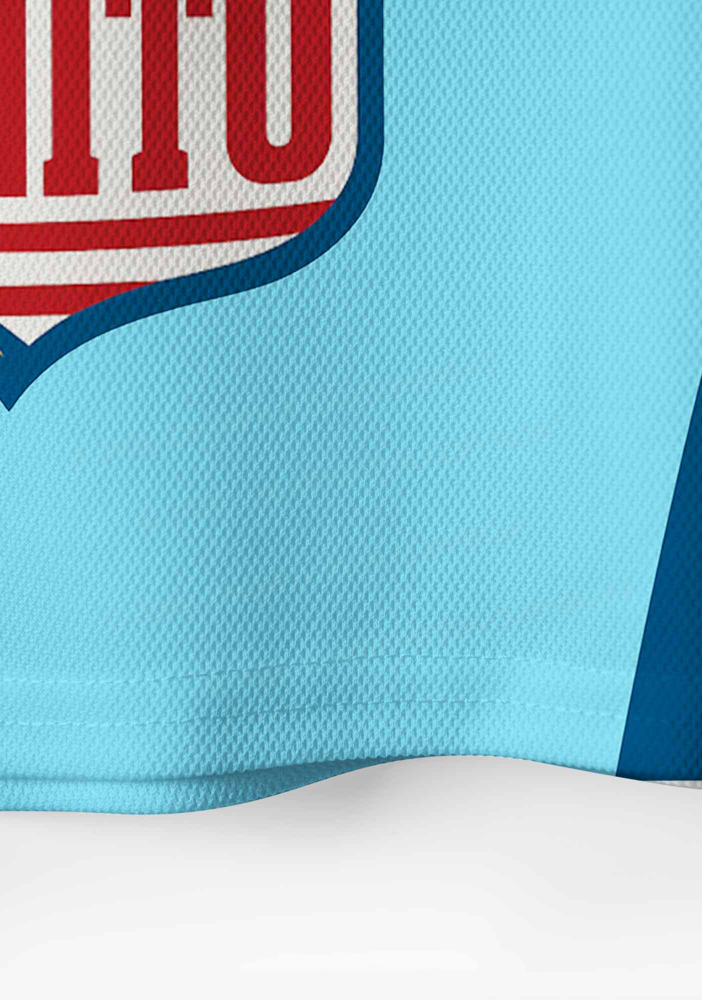 Blue Team Bunny Y2K Crop Sport Jersey Shirts