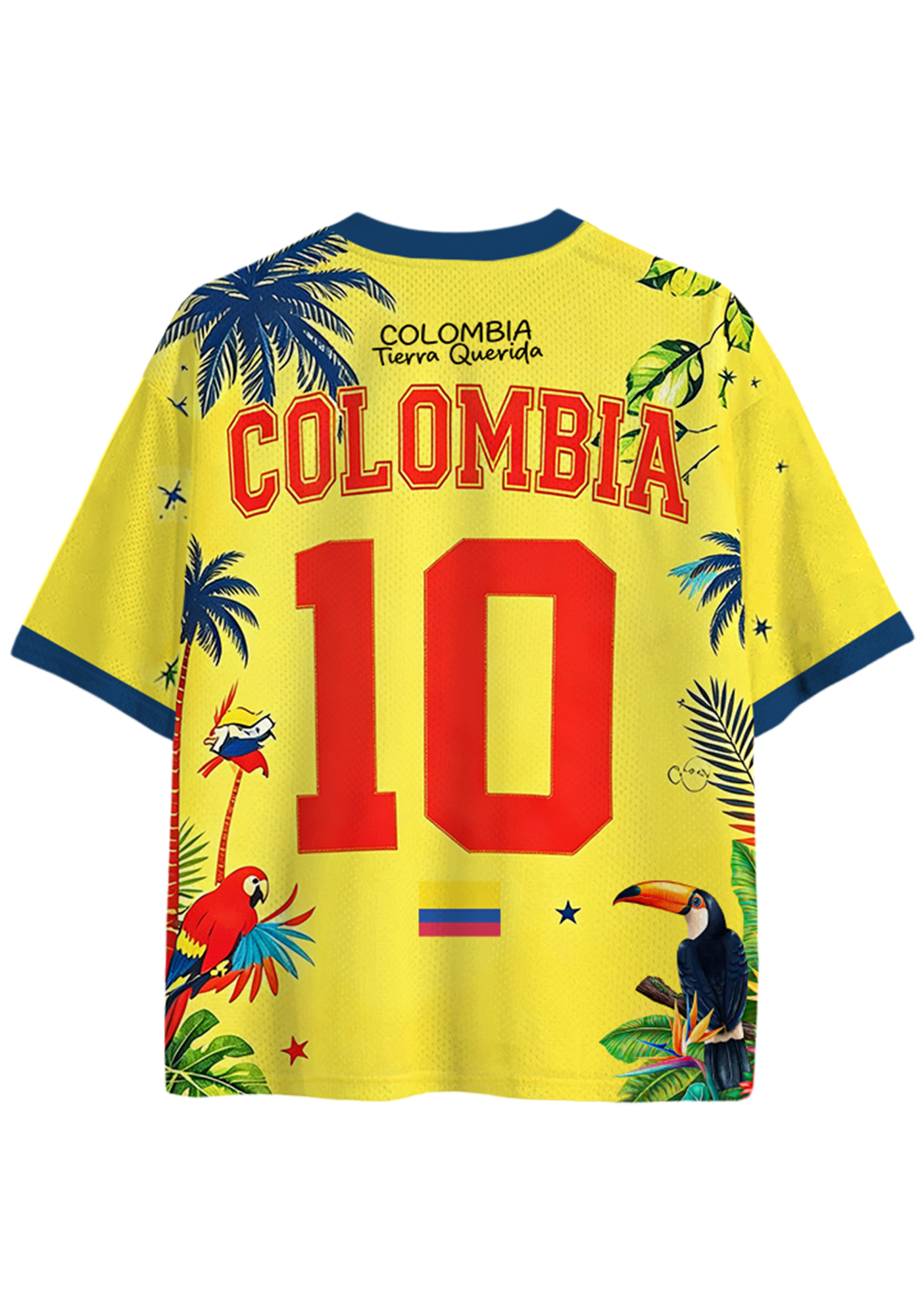 Sunshine Colombia Chiva Bus Macaw Mesh Jersey Shirts