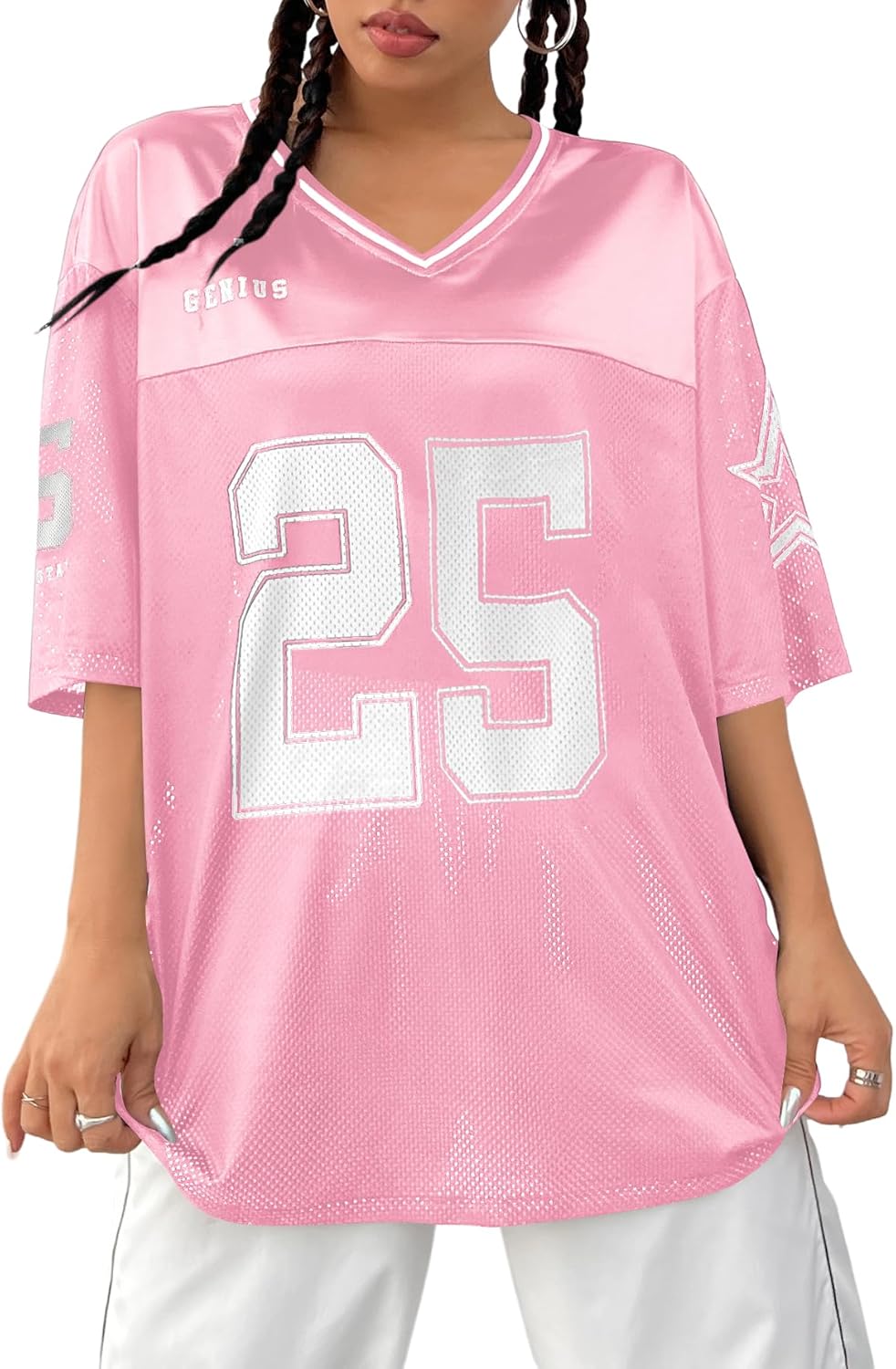 No 25 Multicolor V Neck Football Jersey Shirt