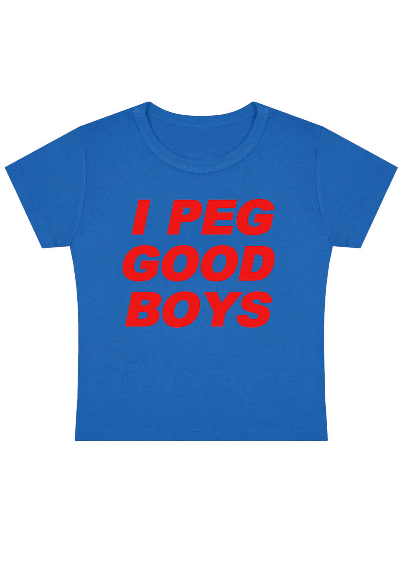 I Peg Good Boys Y2K Baby Tee