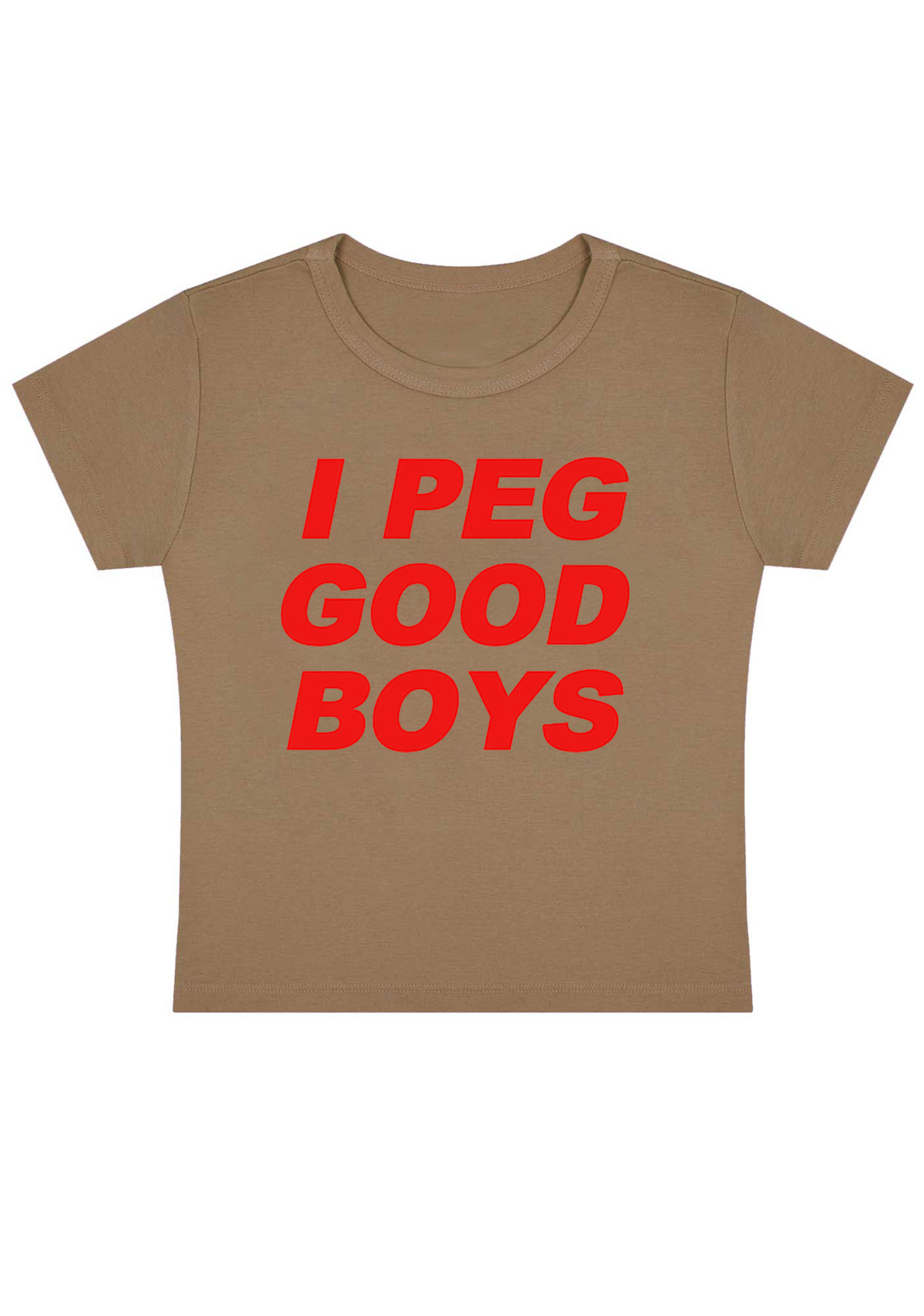 I Peg Good Boys Y2K Baby Tee