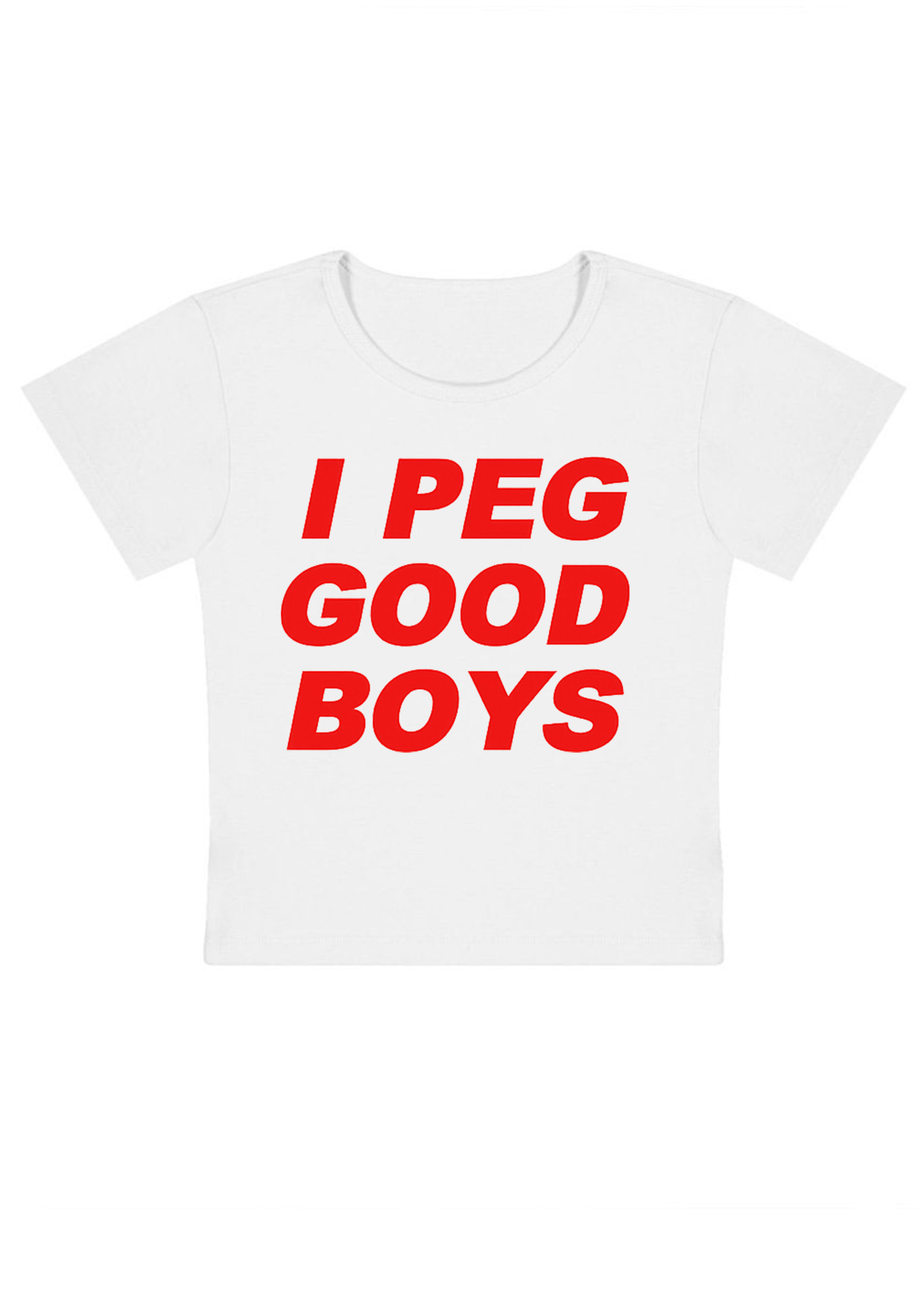 I Peg Good Boys Y2K Baby Tee