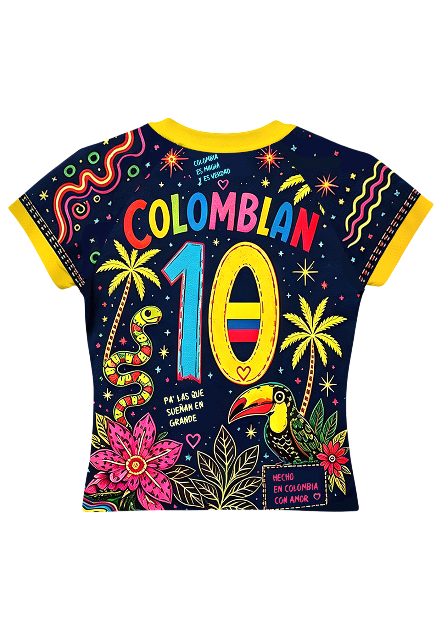 Colorful Colombia Culture Baby Tee