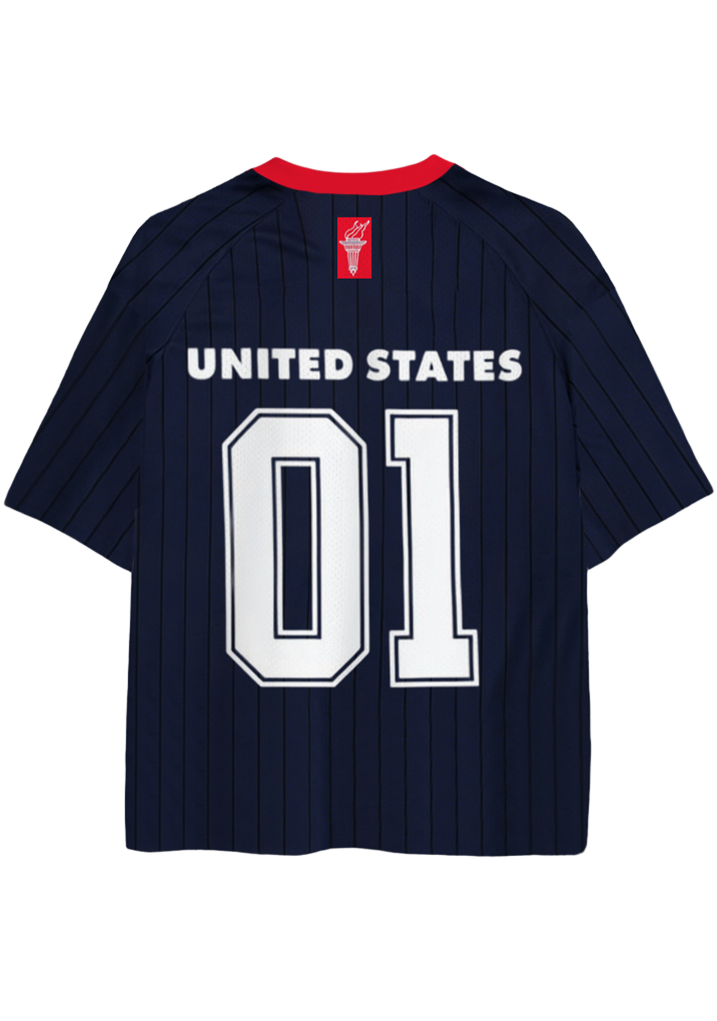 Retro USA Flag Striped Mesh Jersey Shirts