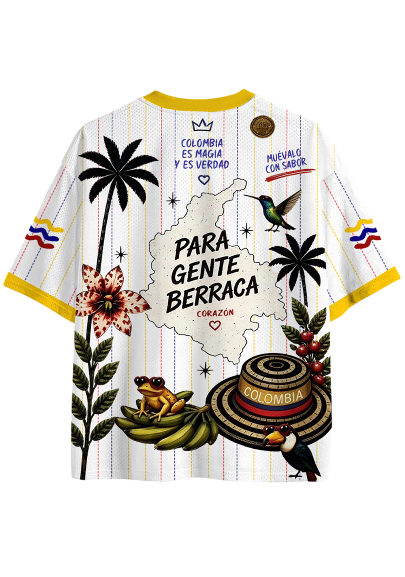 Colombia Indigenous Culture Mesh Jersey Shirts